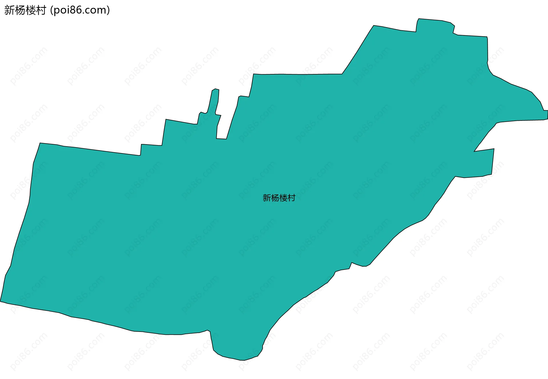 新杨楼村边界地图