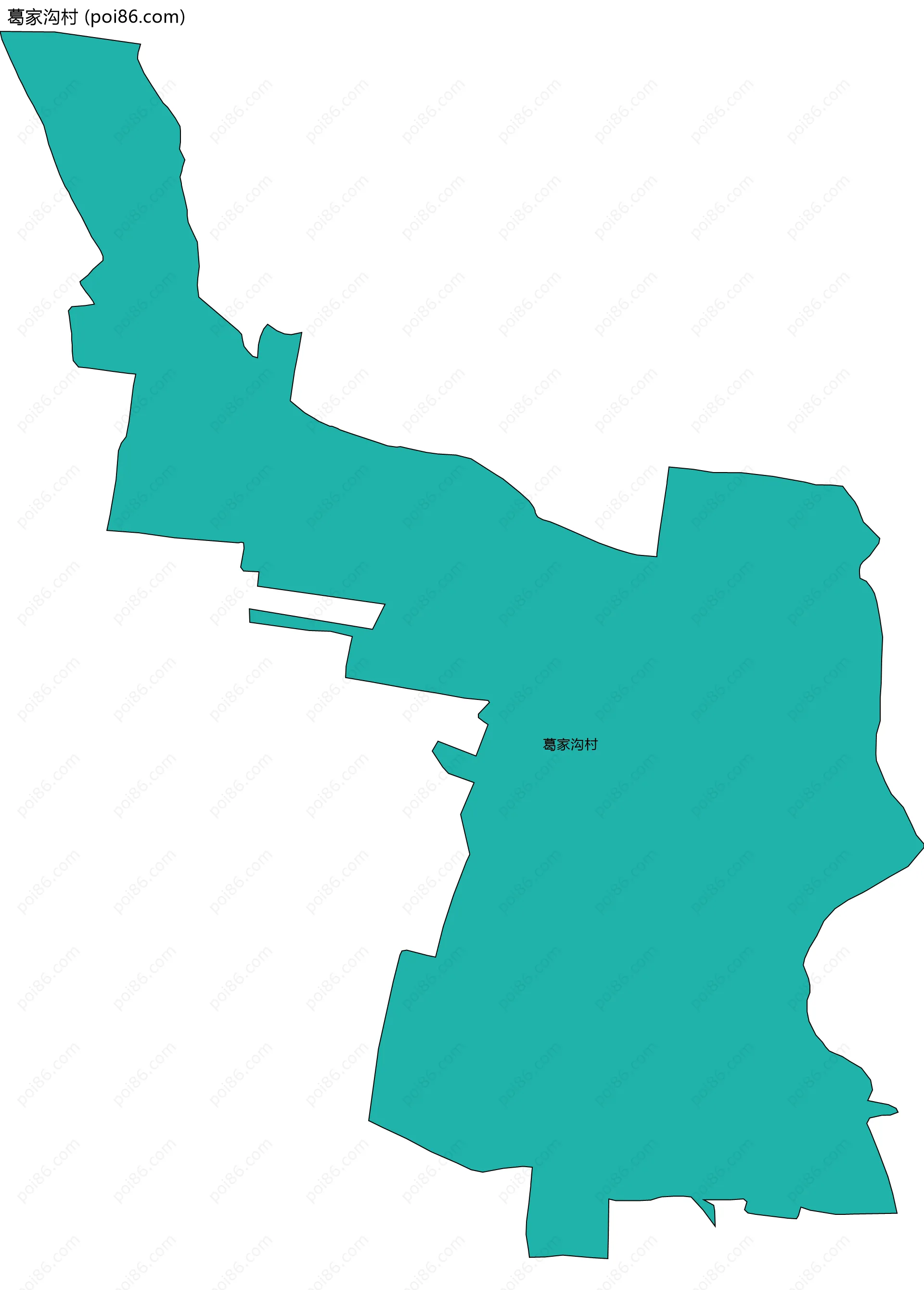 葛家沟村边界地图