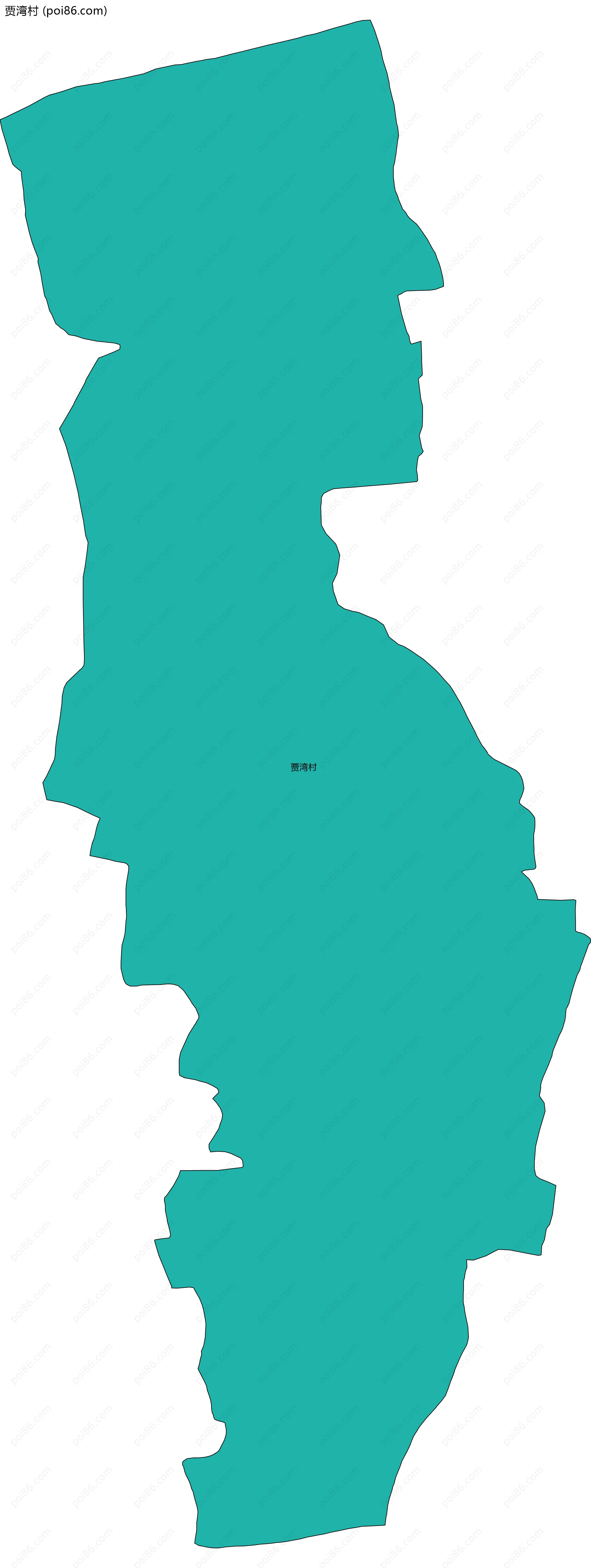 贾湾村边界地图