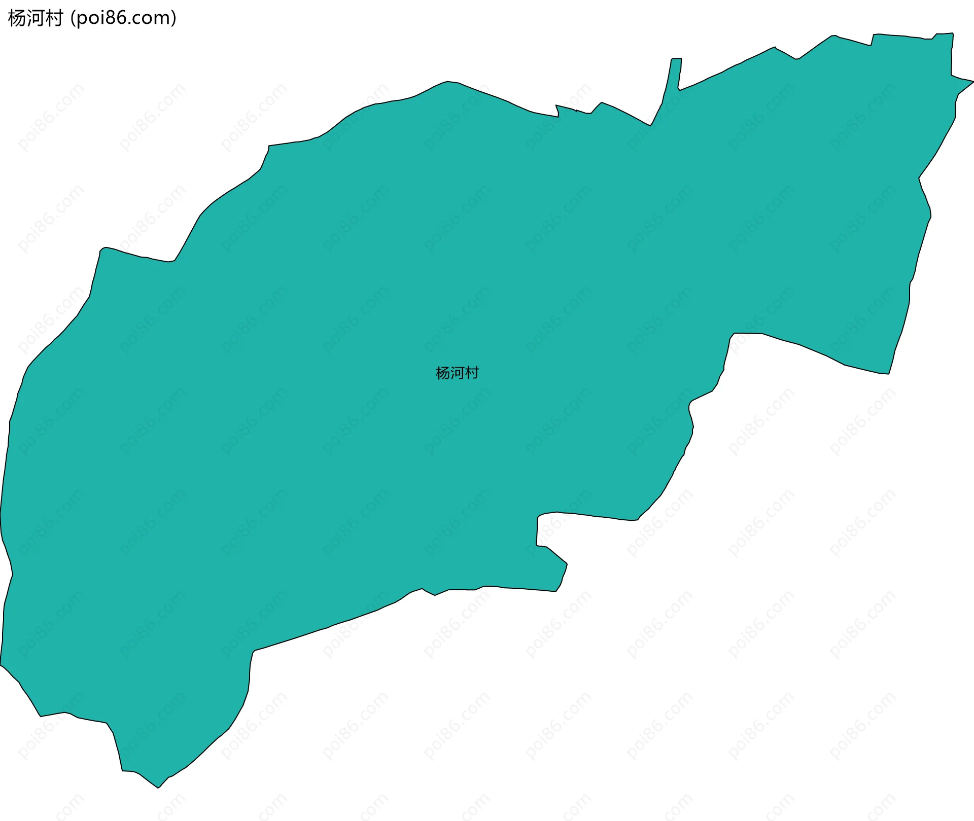 杨河村边界地图