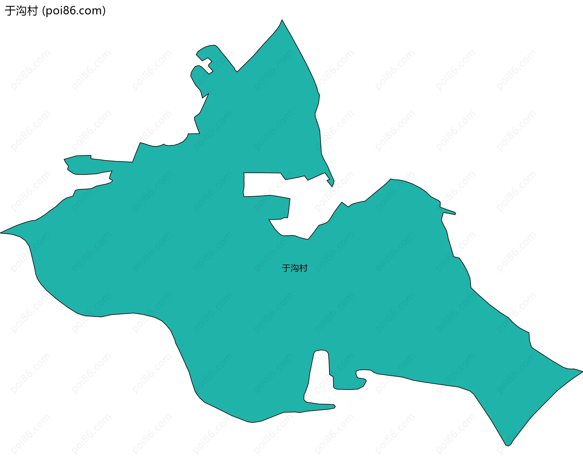 于沟村边界地图