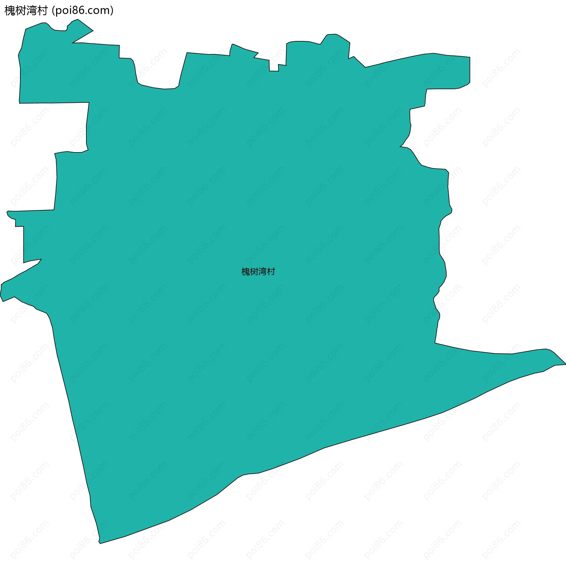 槐树湾村边界地图