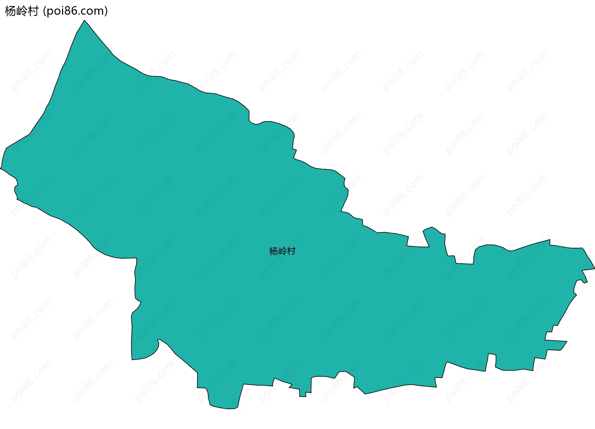 杨岭村边界地图
