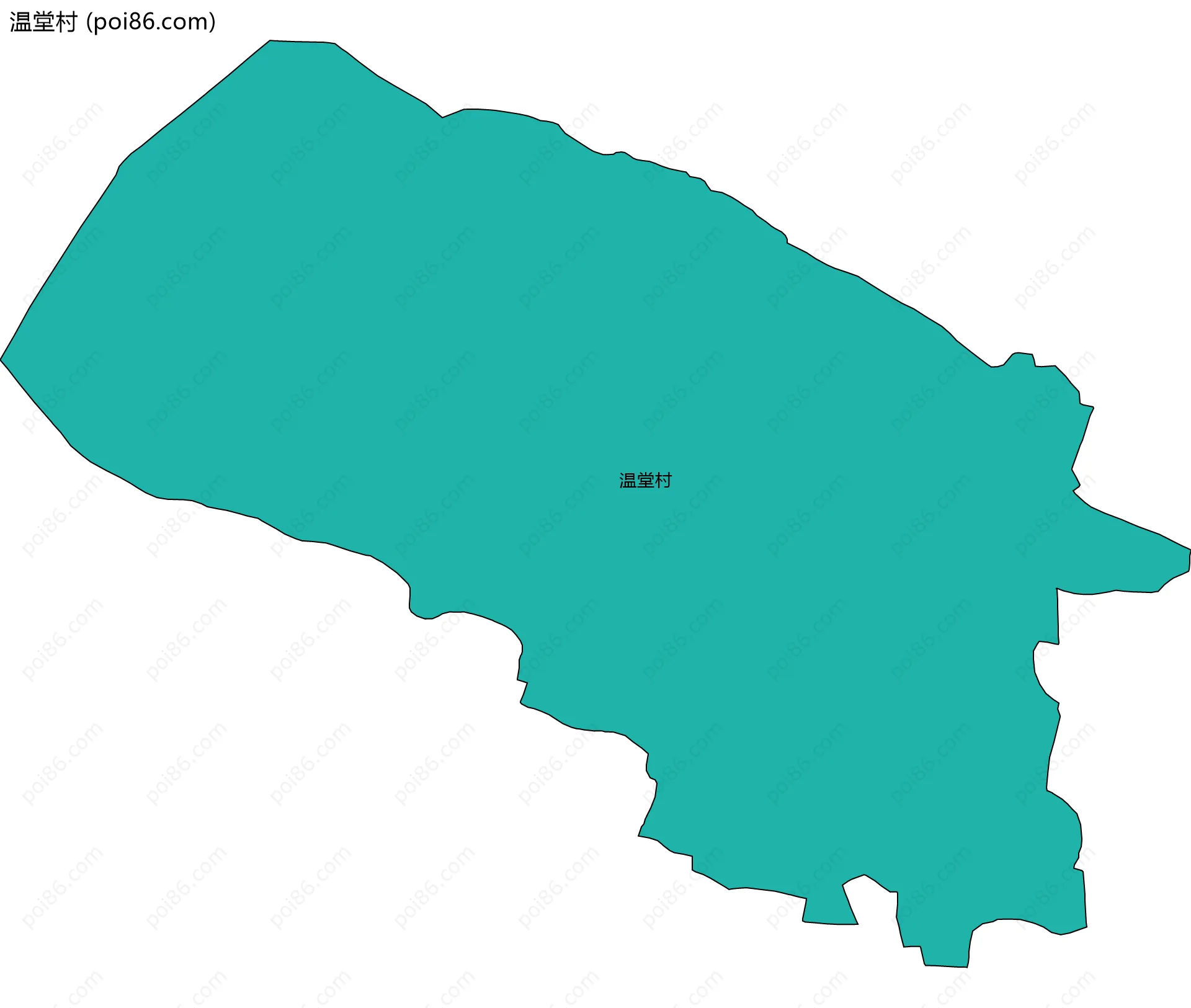 温堂村边界地图