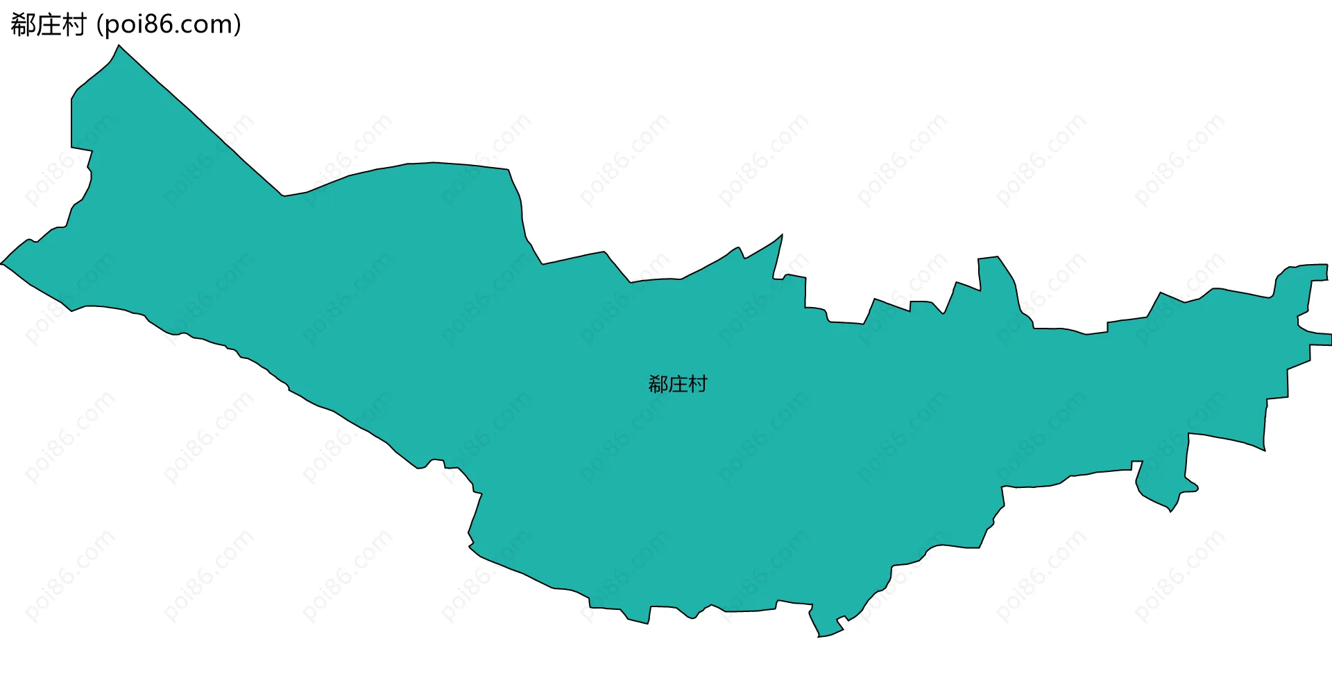 郗庄村边界地图