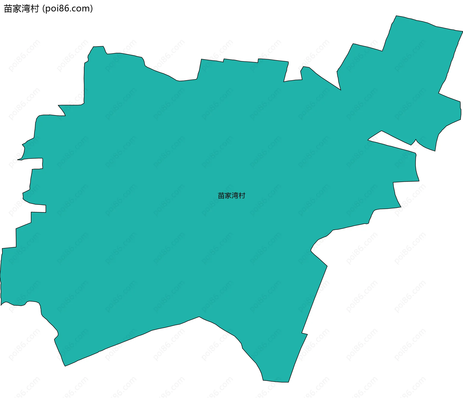 苗家湾村边界地图