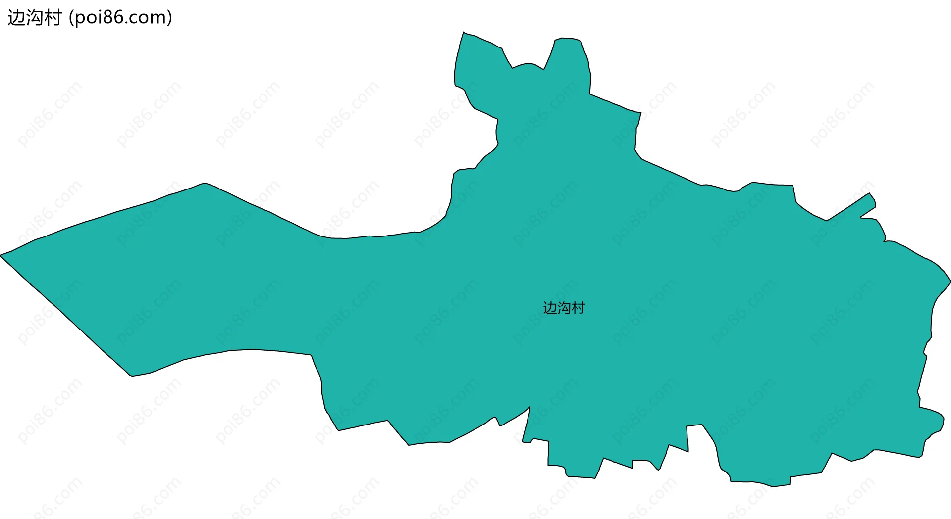 边沟村边界地图