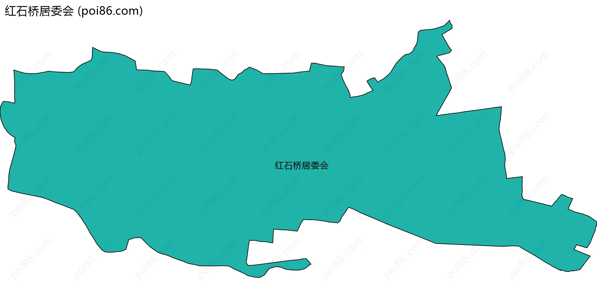 红石桥居委会边界地图