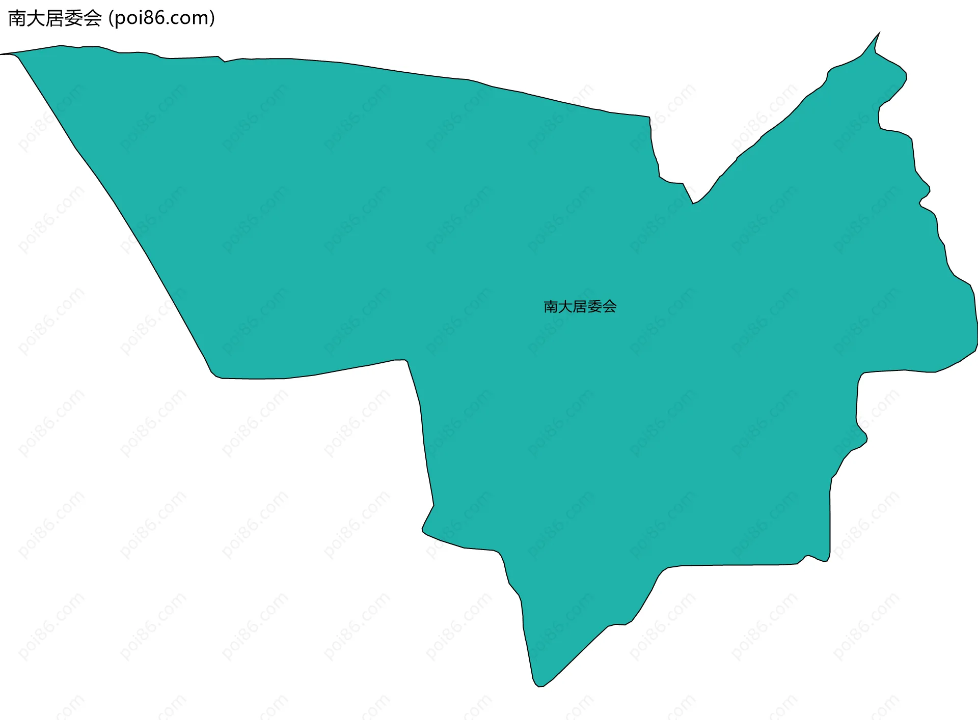 南大居委会边界地图