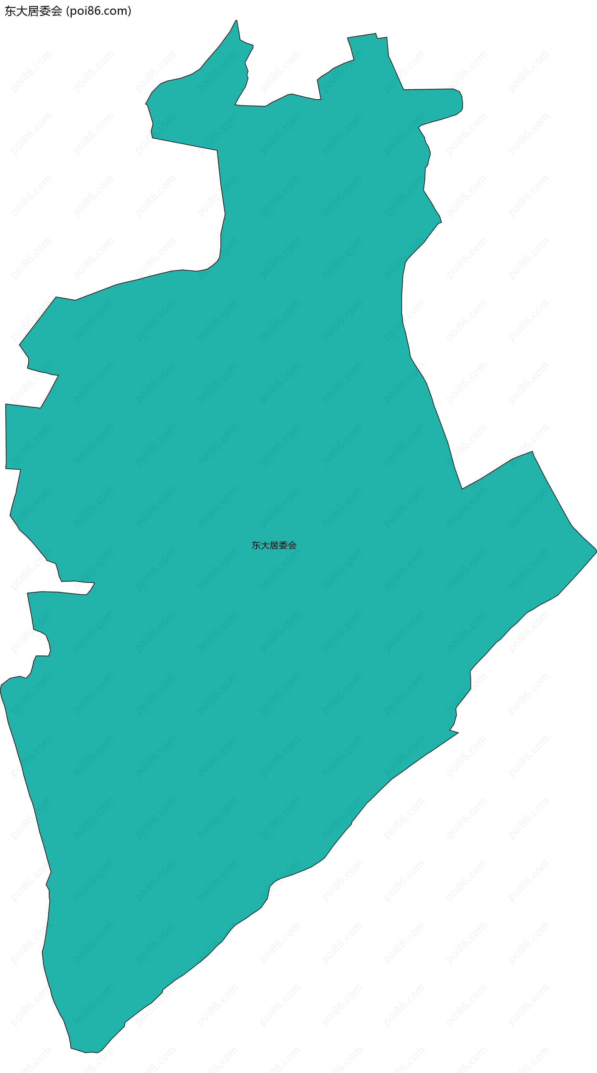 东大居委会边界地图