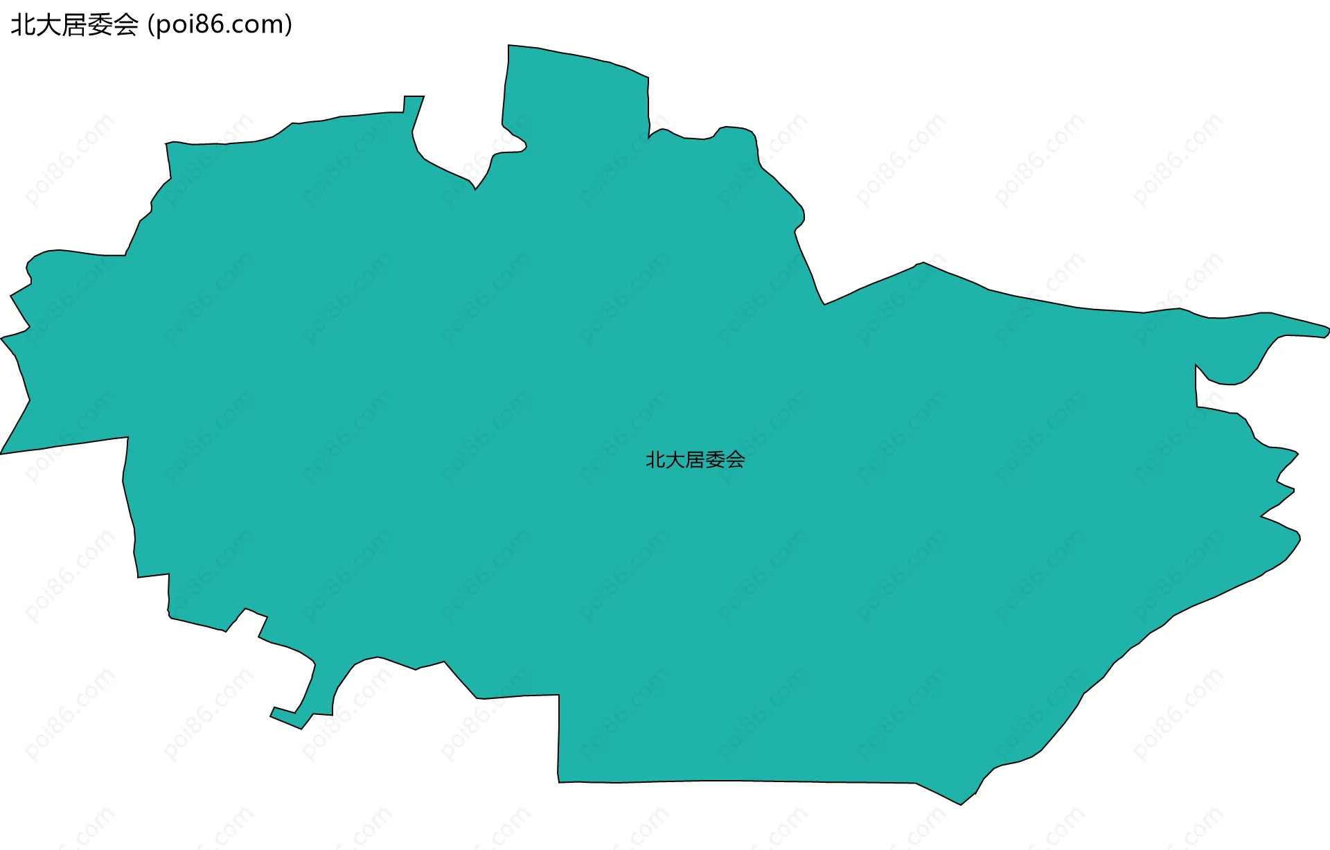 北大居委会边界地图