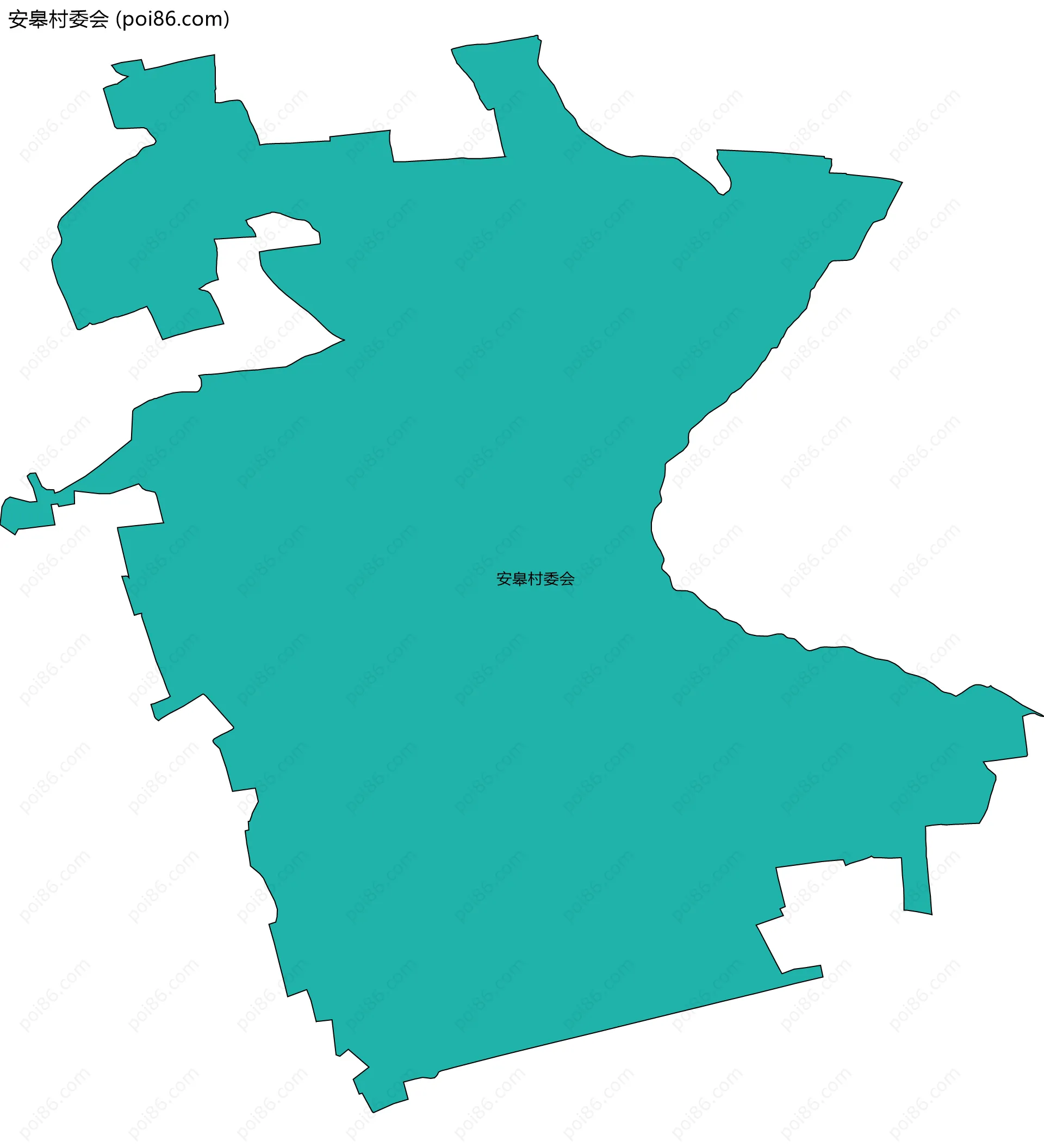 安皋村委会边界地图