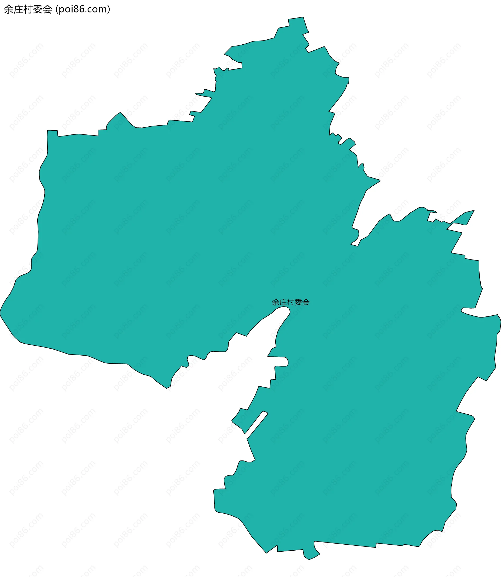 余庄村委会边界地图