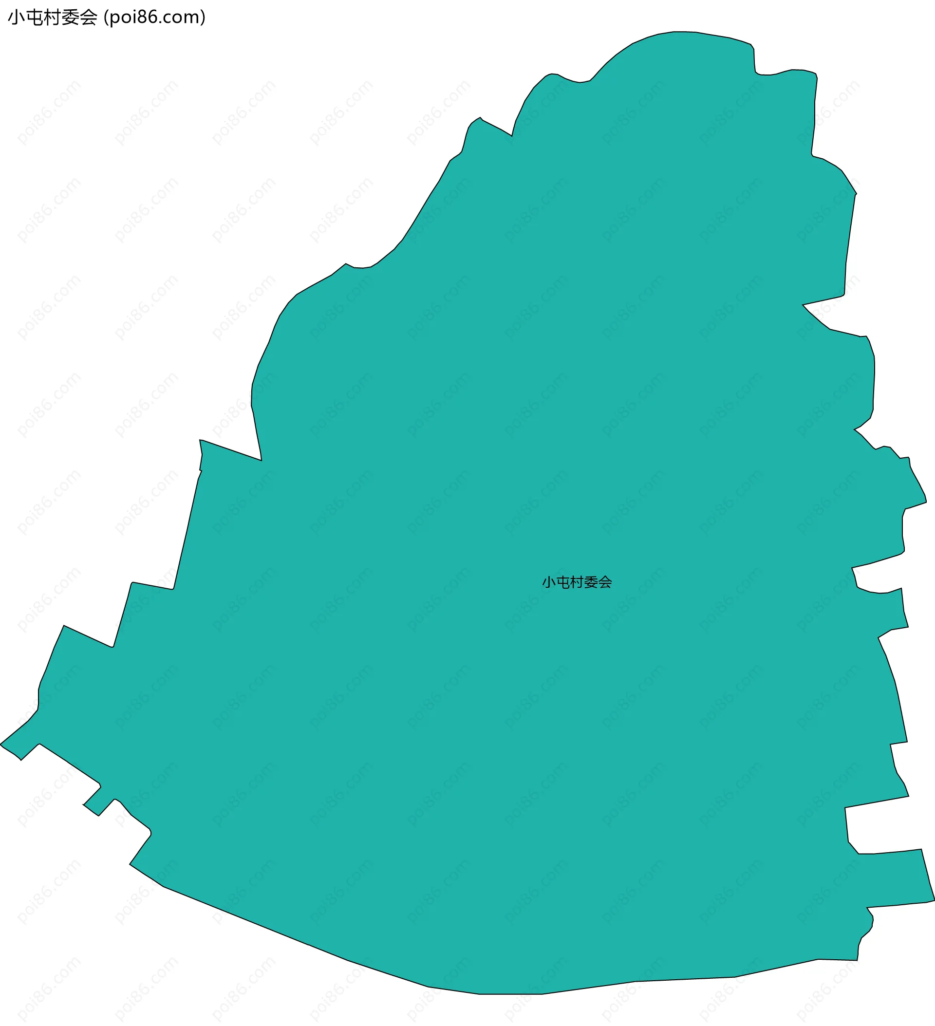 小屯村委会边界地图