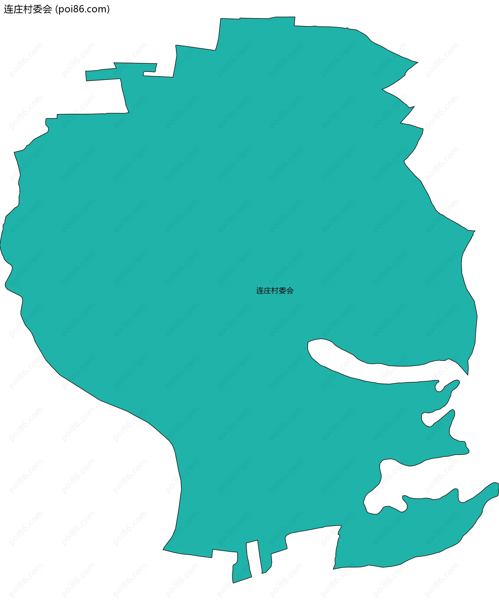 连庄村委会边界地图