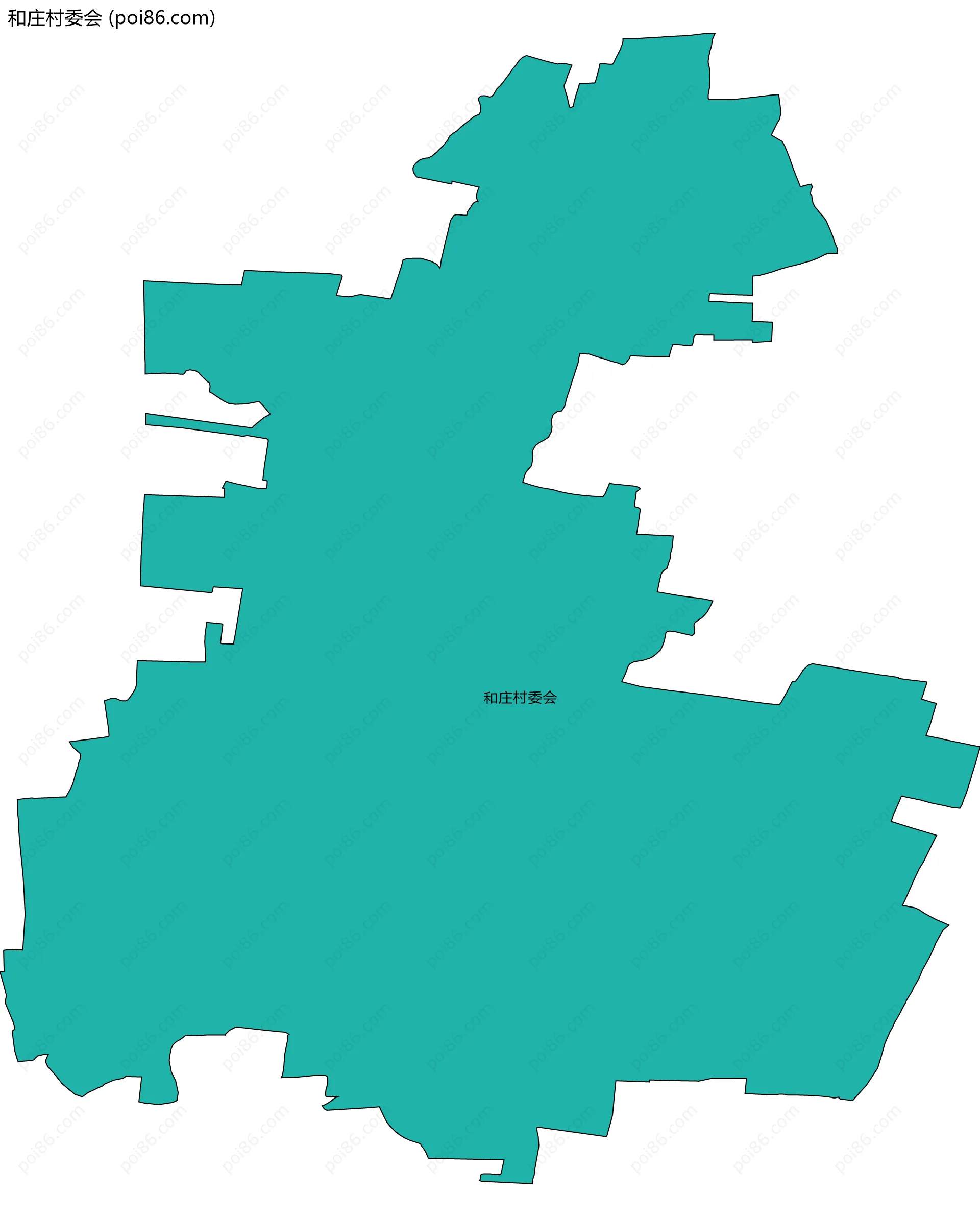 和庄村委会边界地图
