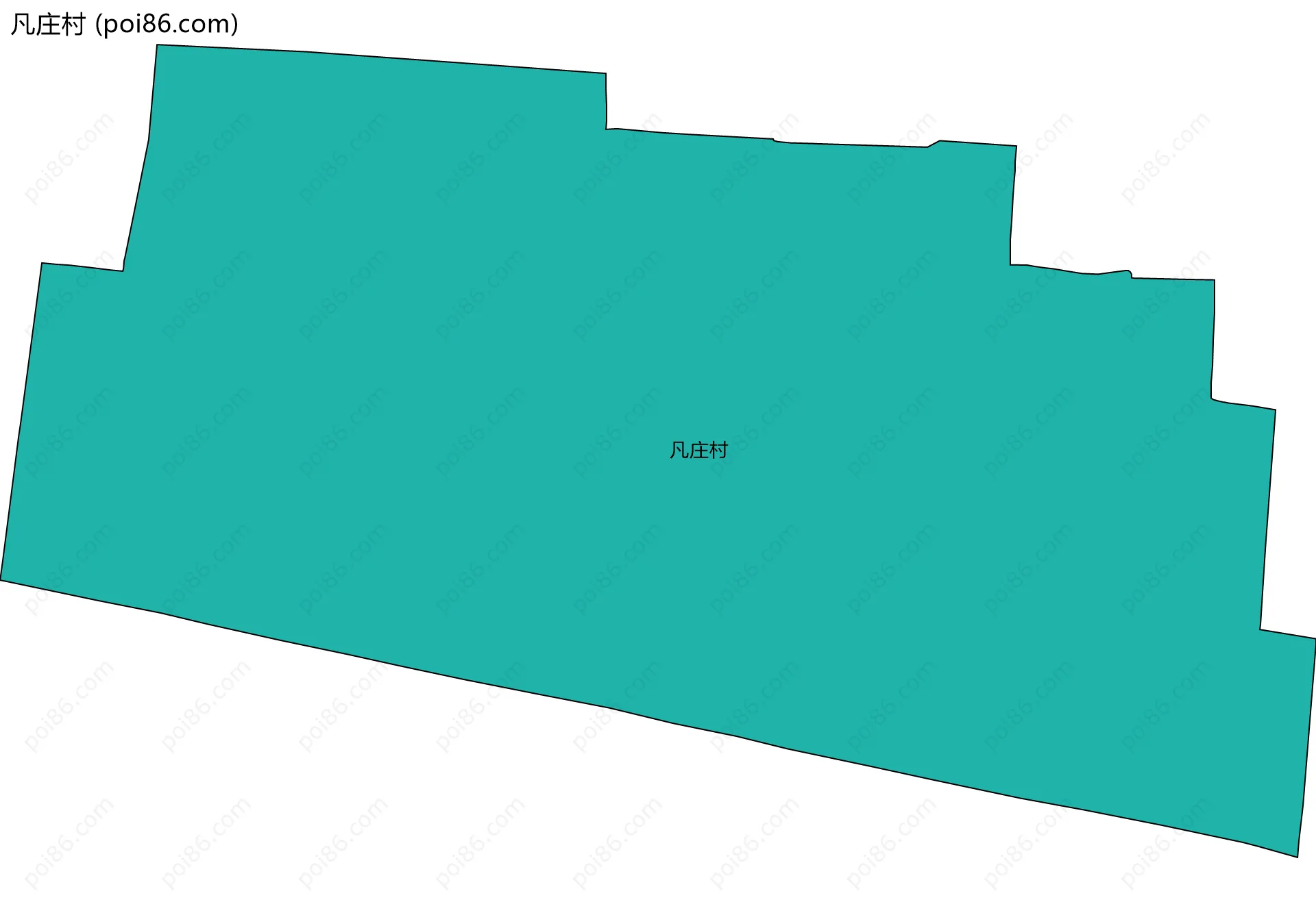 凡庄村边界地图