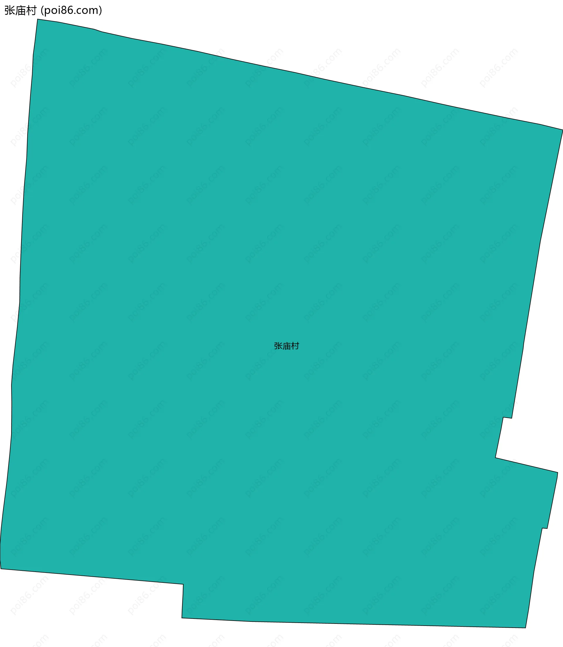 张庙村边界地图