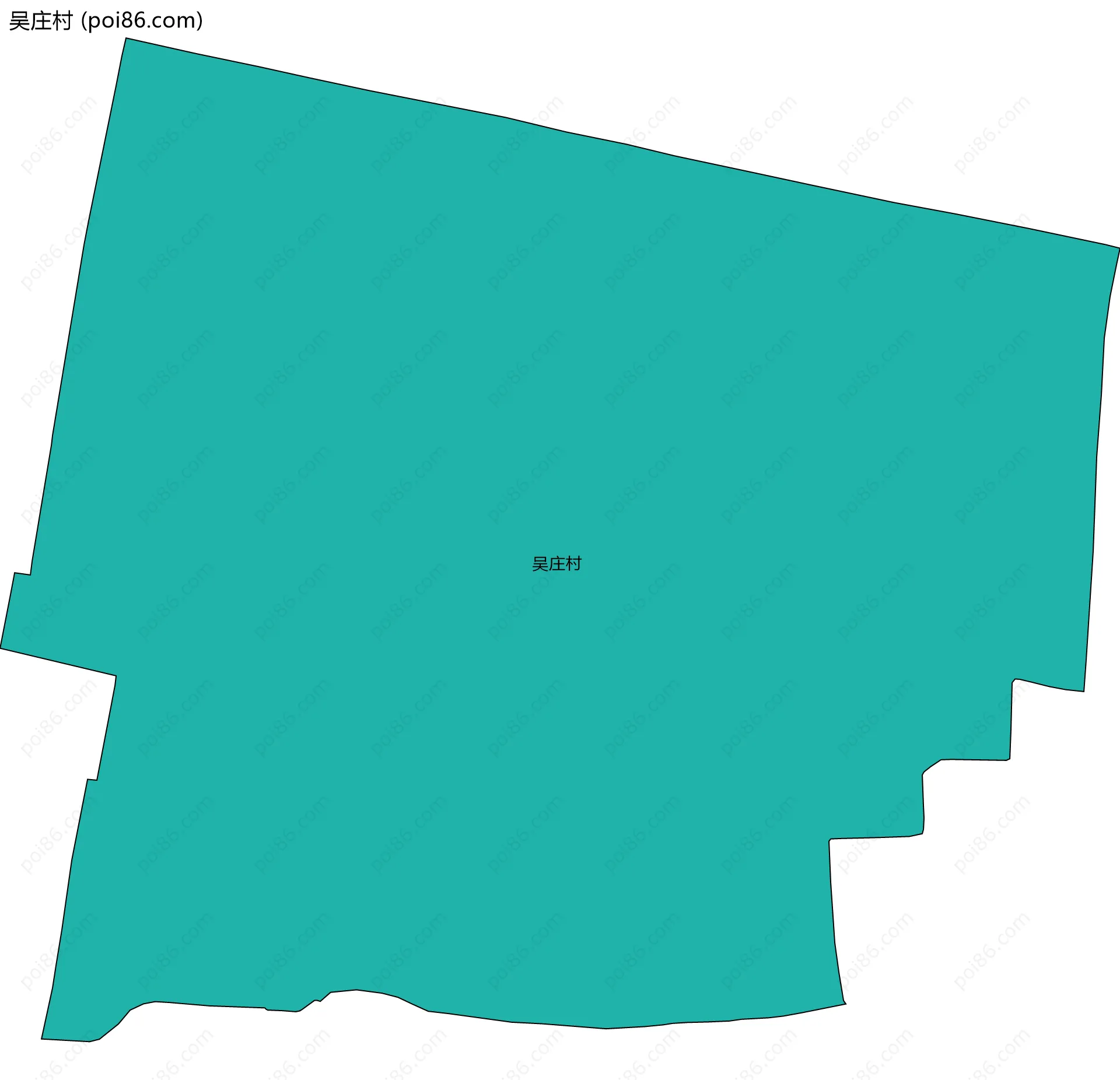 吴庄村边界地图
