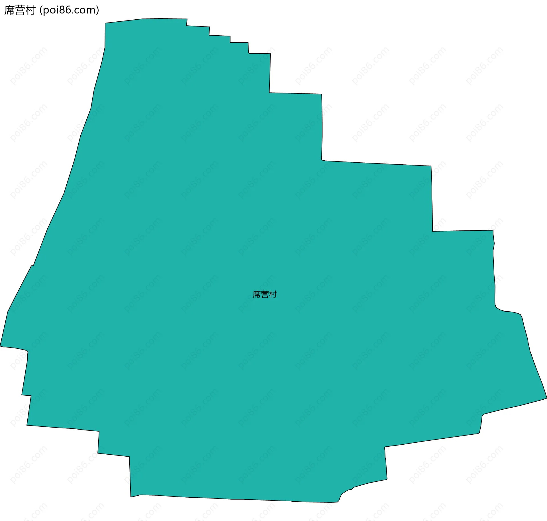 席营村边界地图