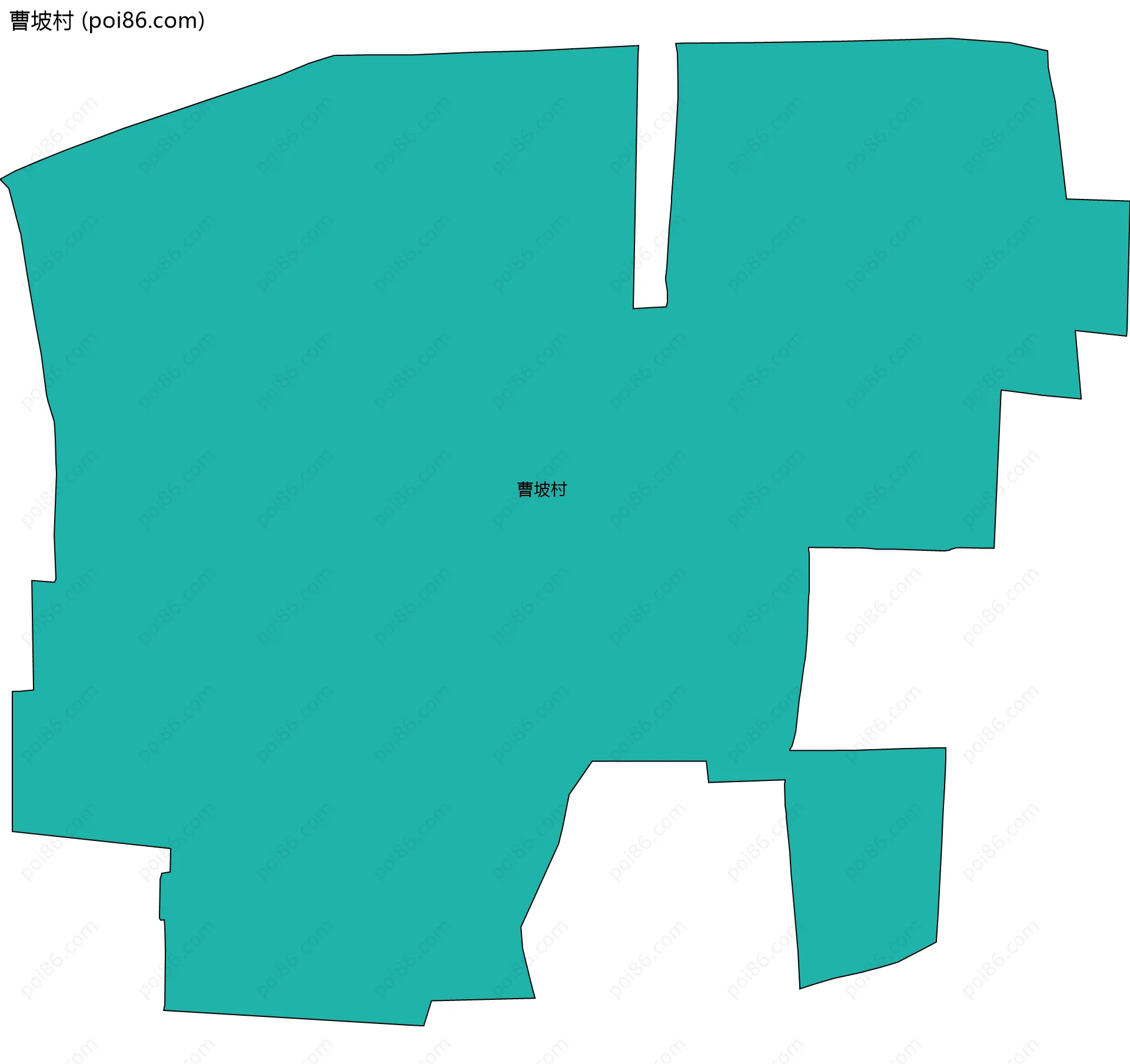 曹坡村边界地图