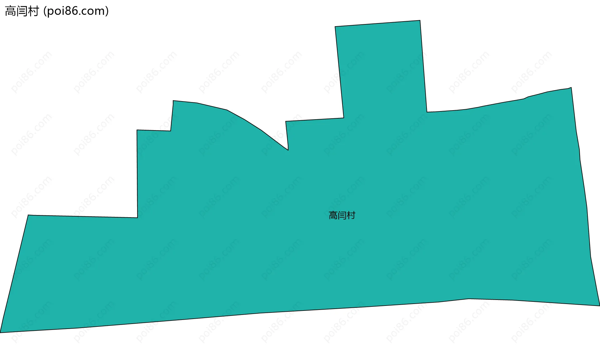 高闫村边界地图