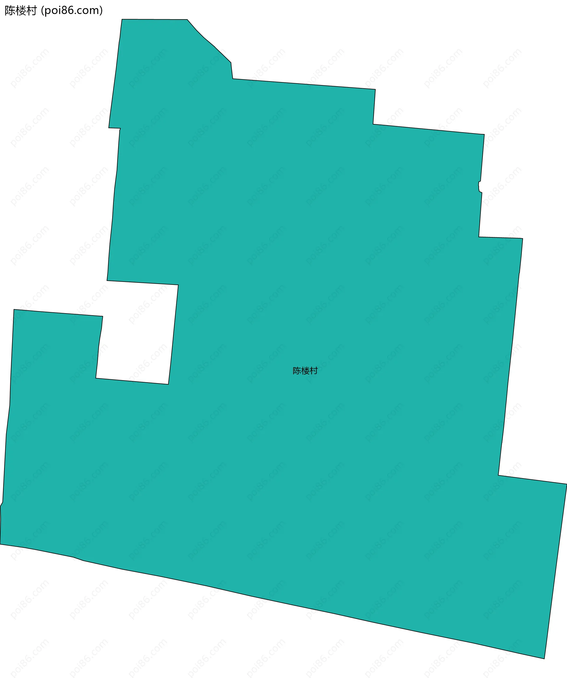 陈楼村边界地图