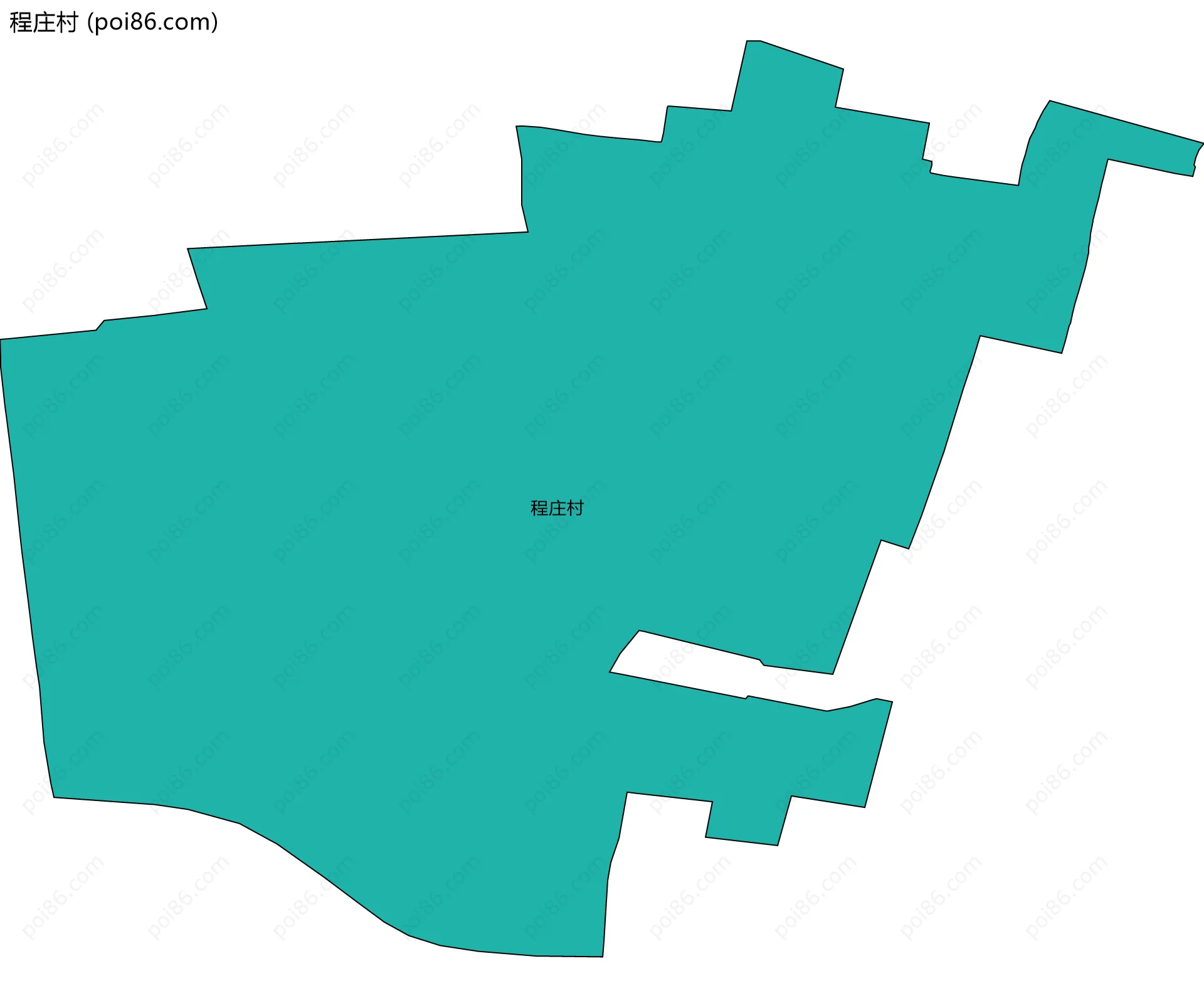 程庄村边界地图