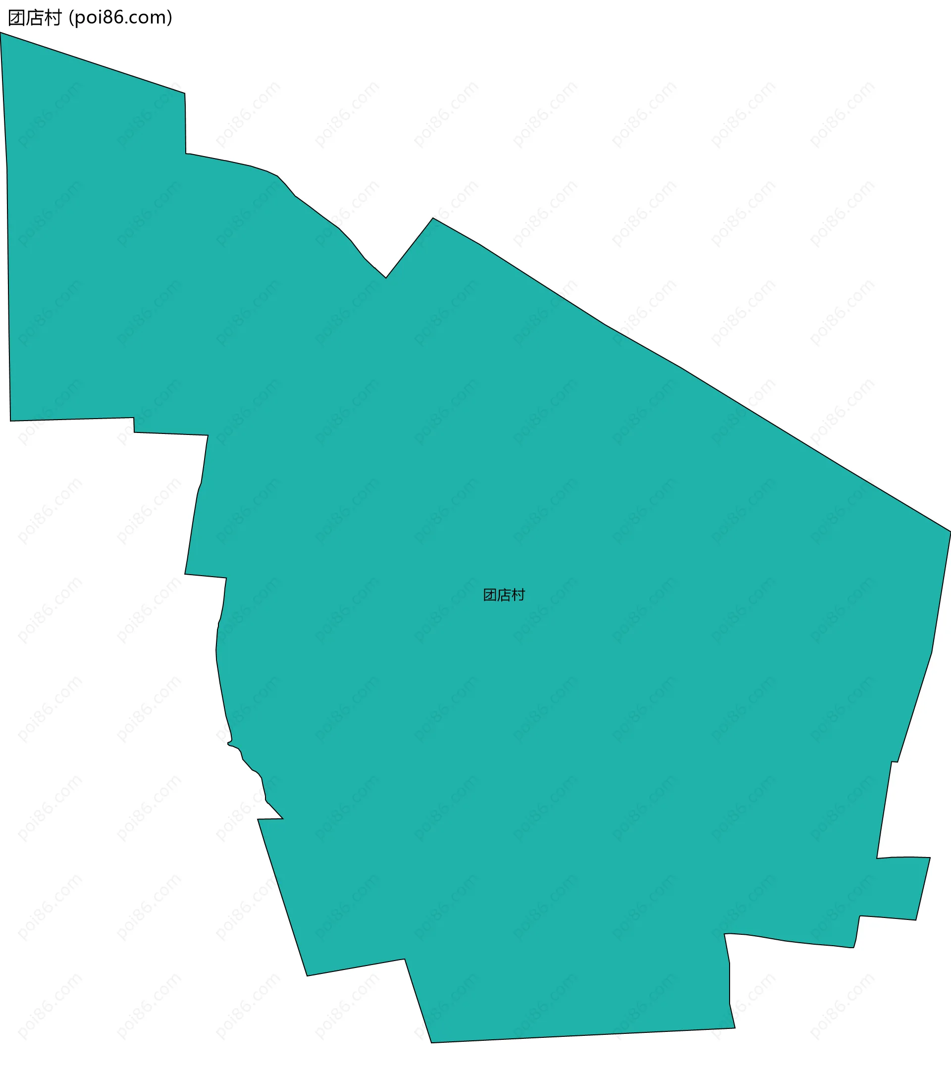 团店村边界地图
