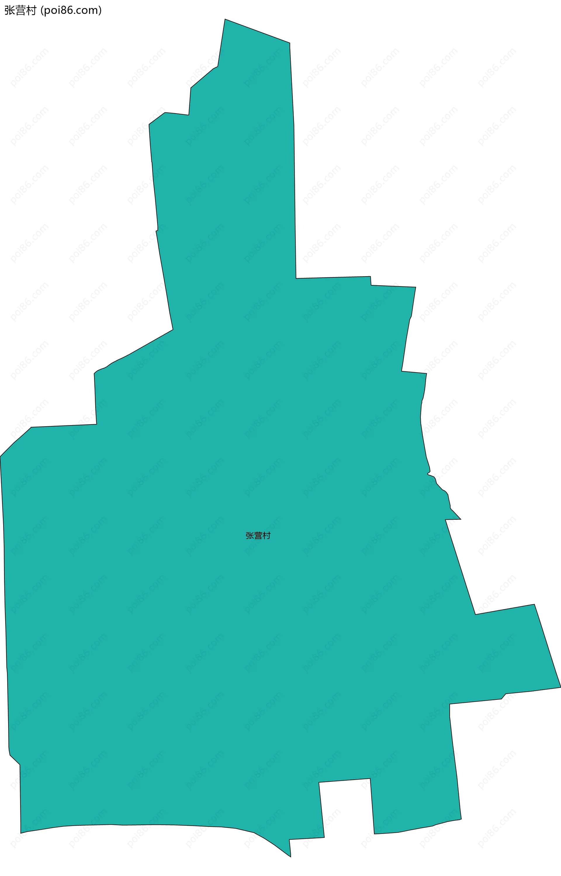 张营村边界地图