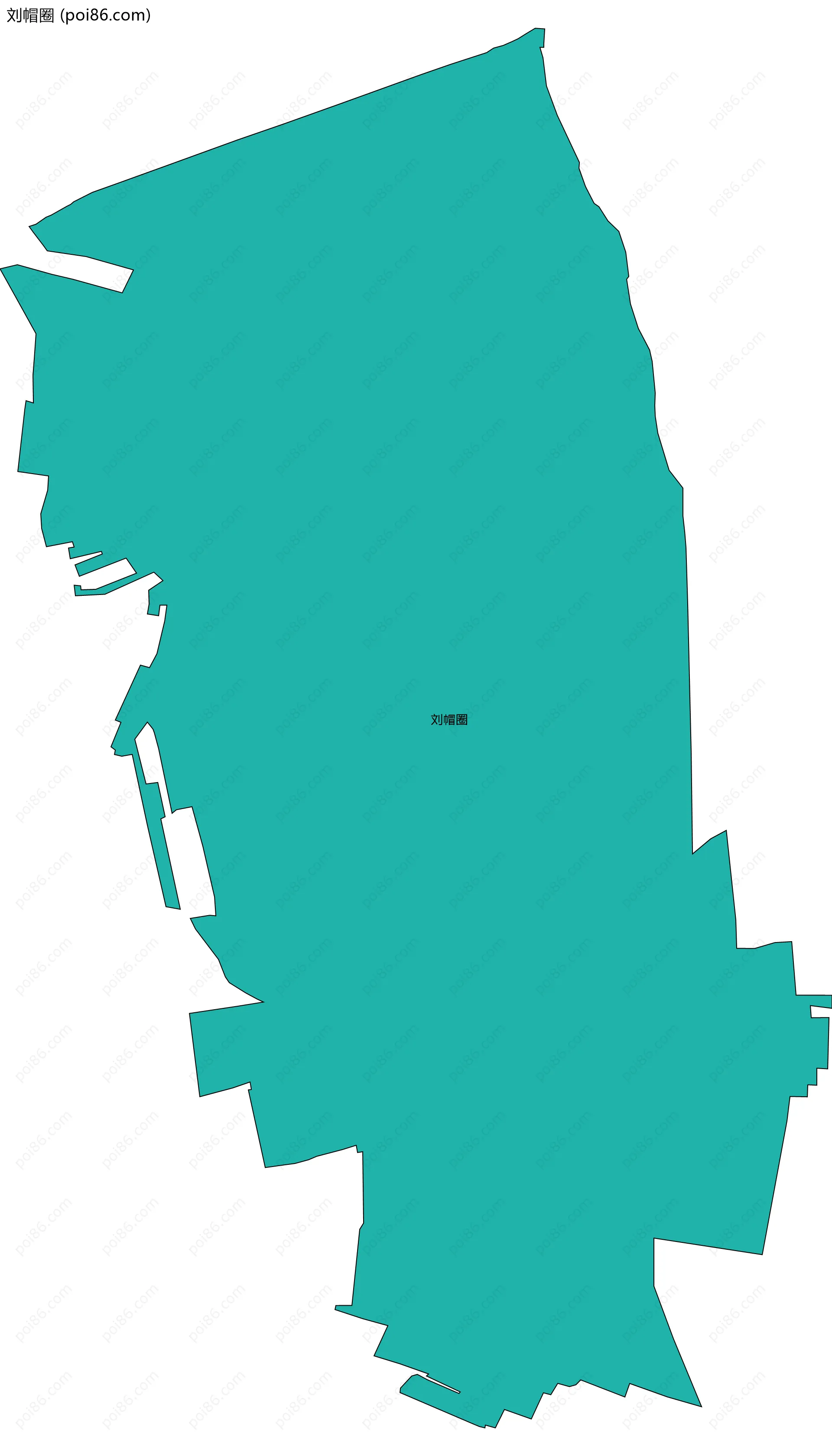 刘帽圈边界地图