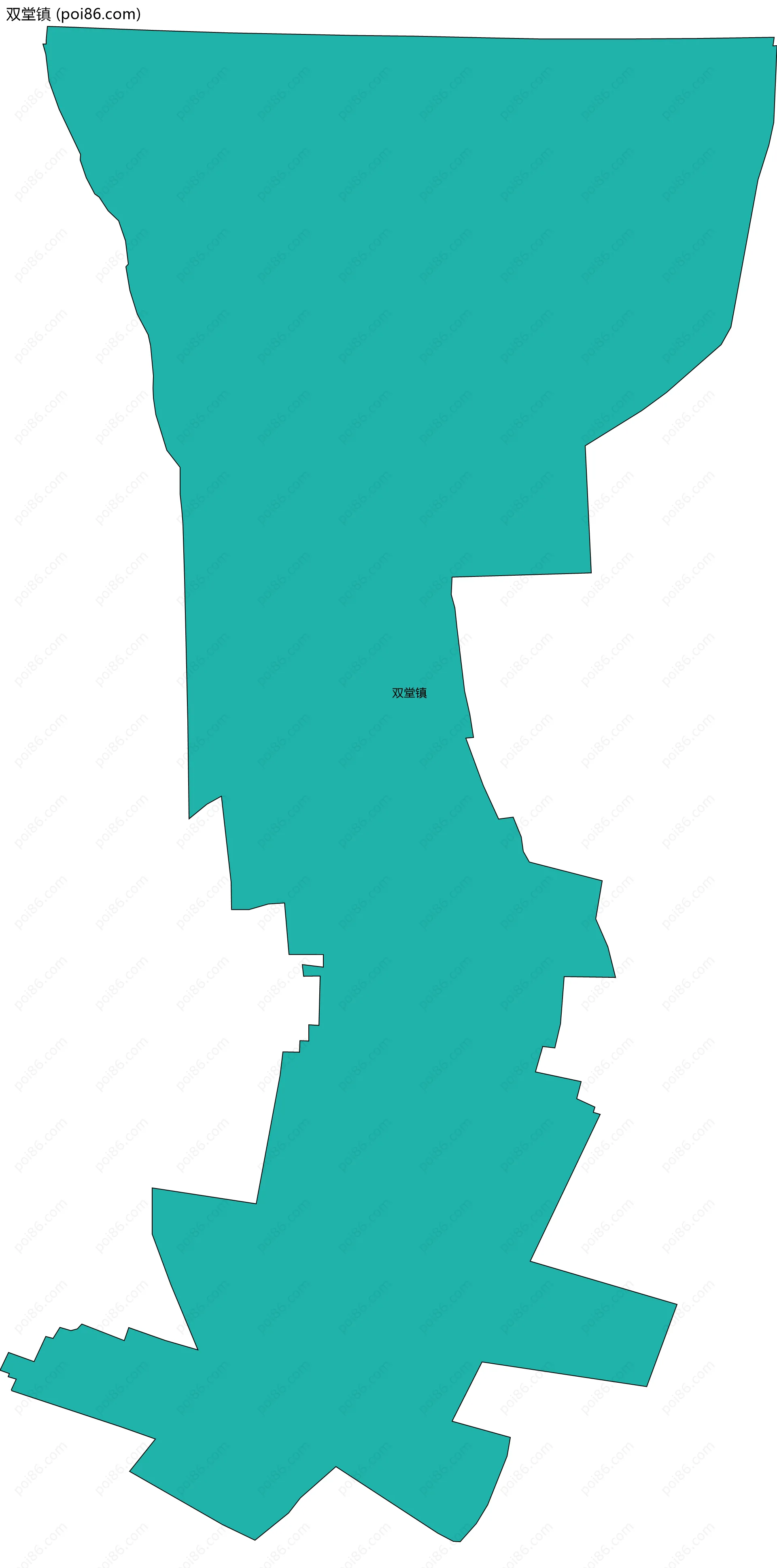 双堂镇边界地图