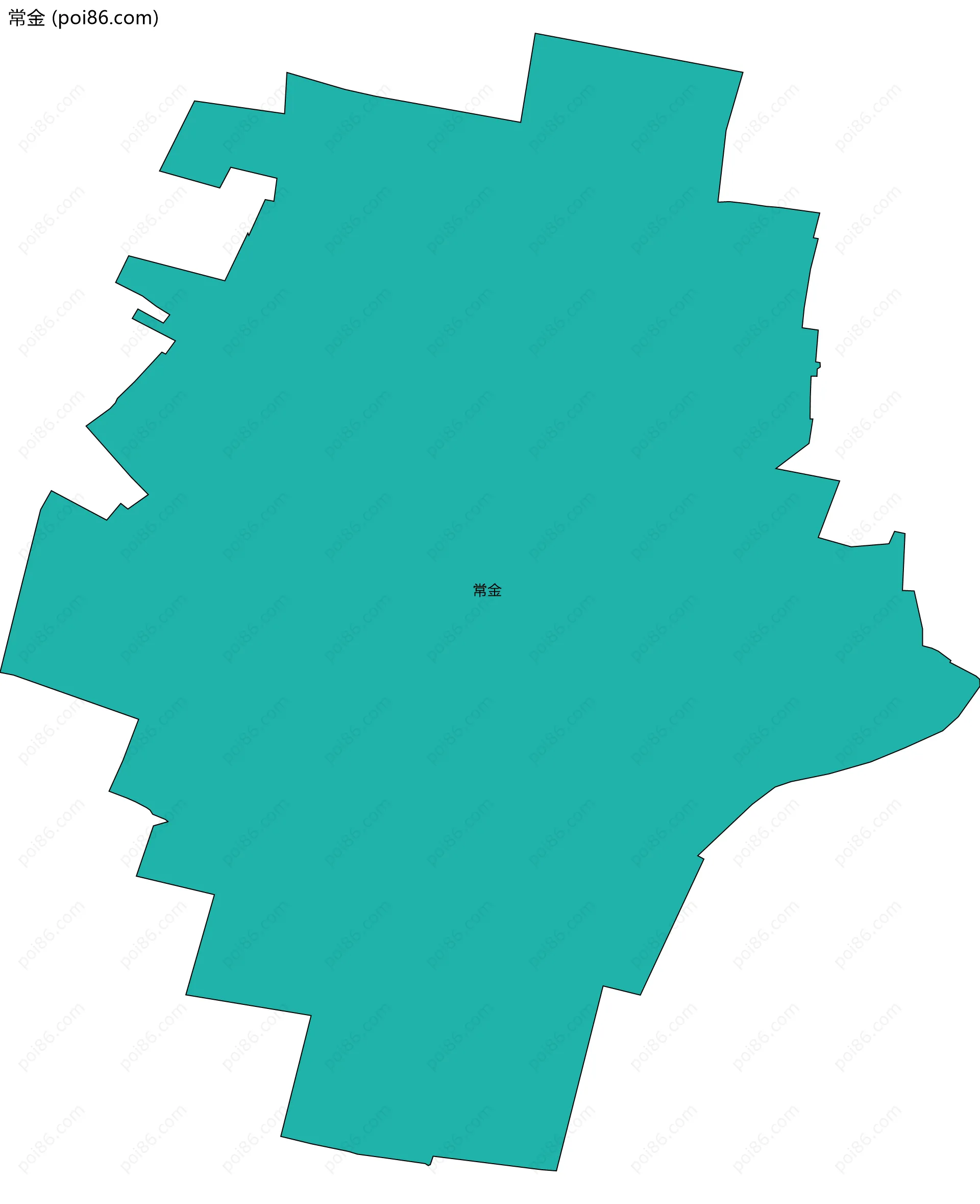 常金边界地图
