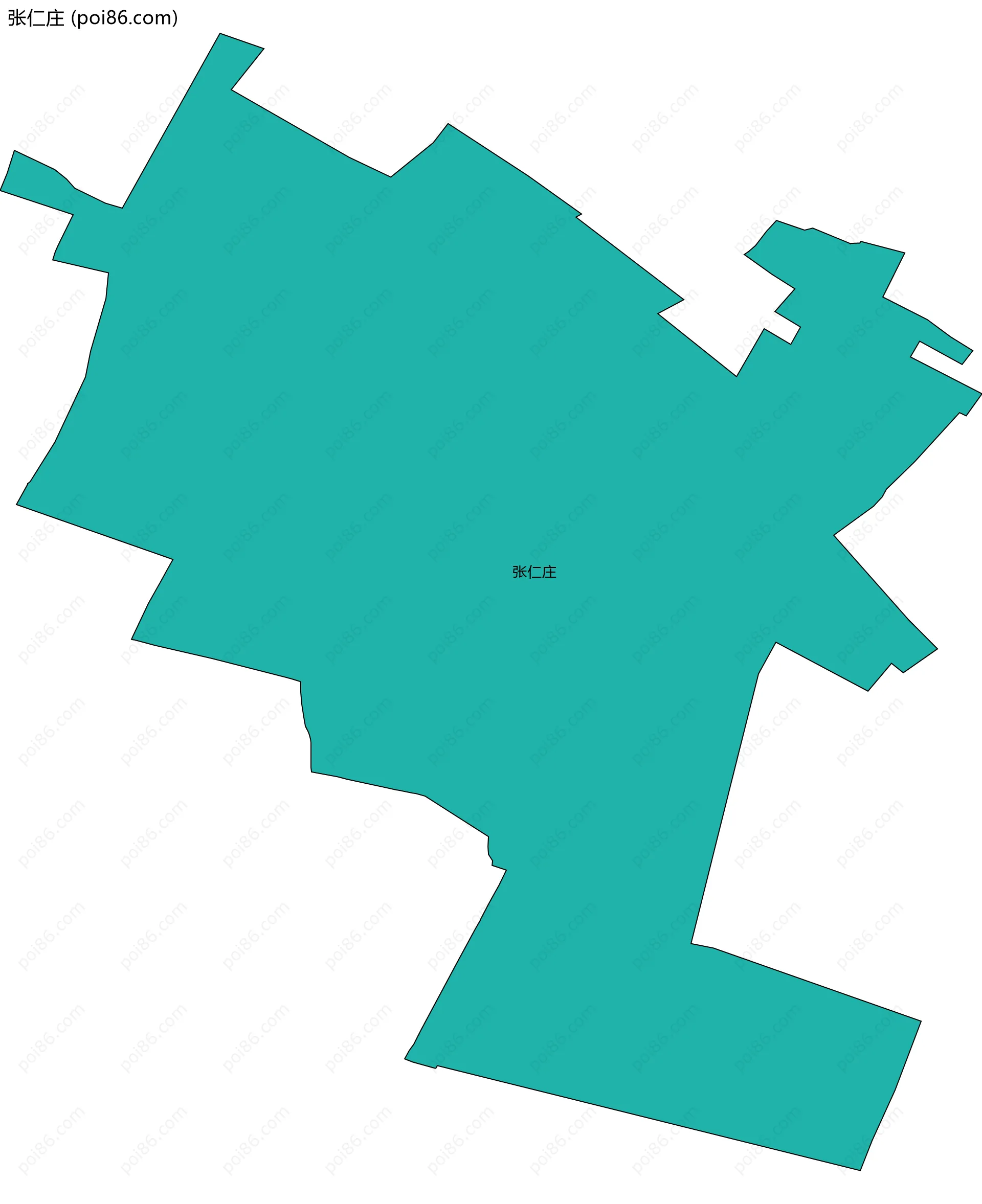 张仁庄边界地图