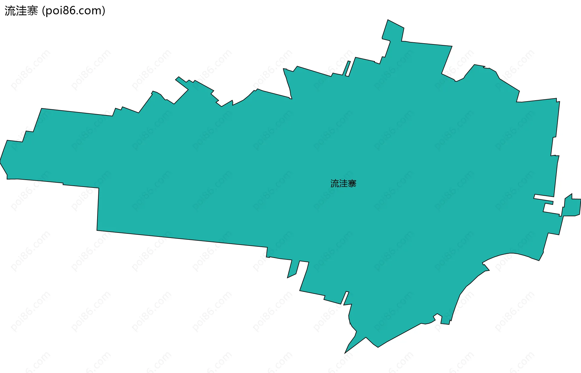 流洼寨边界地图