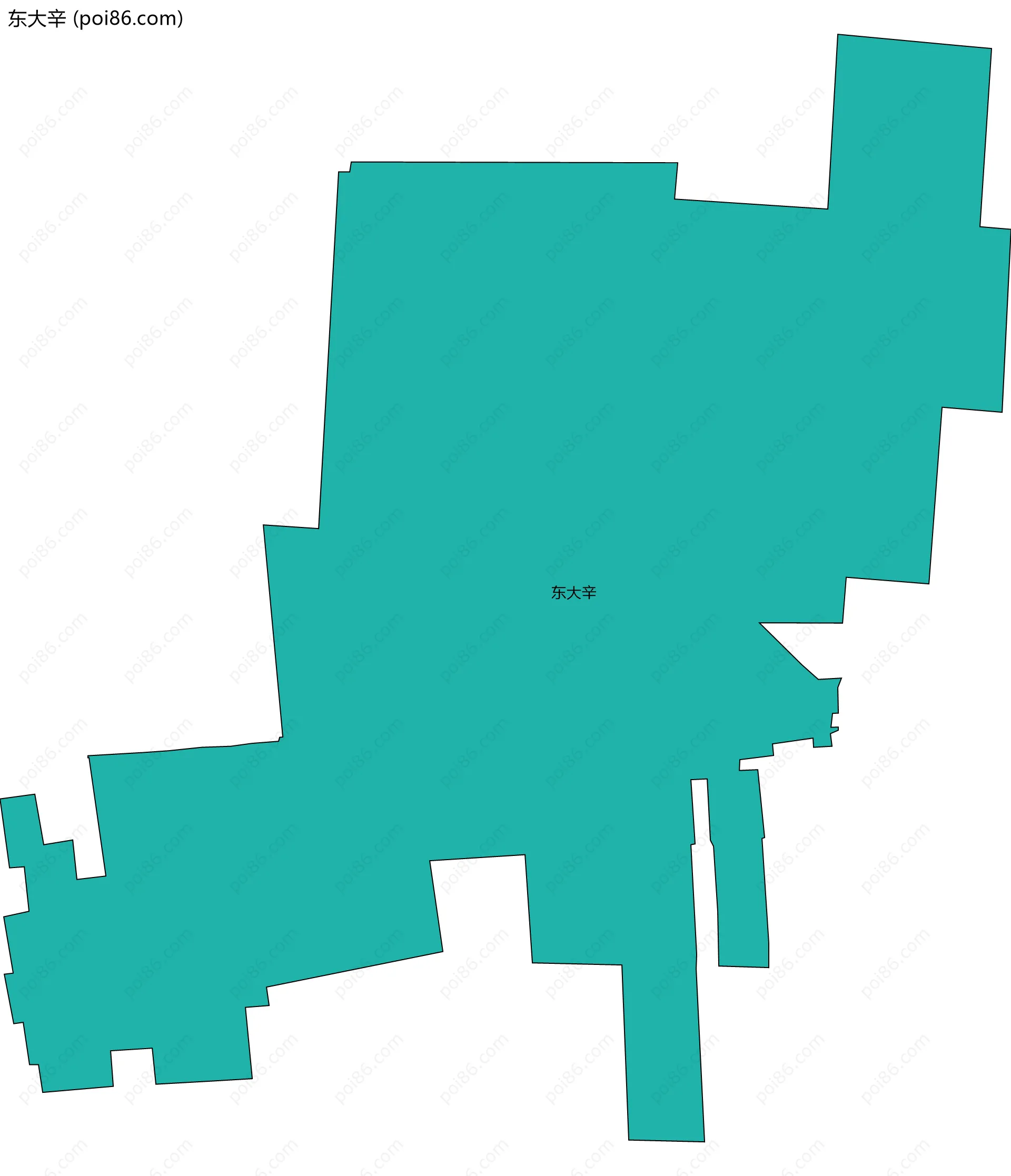 东大辛边界地图