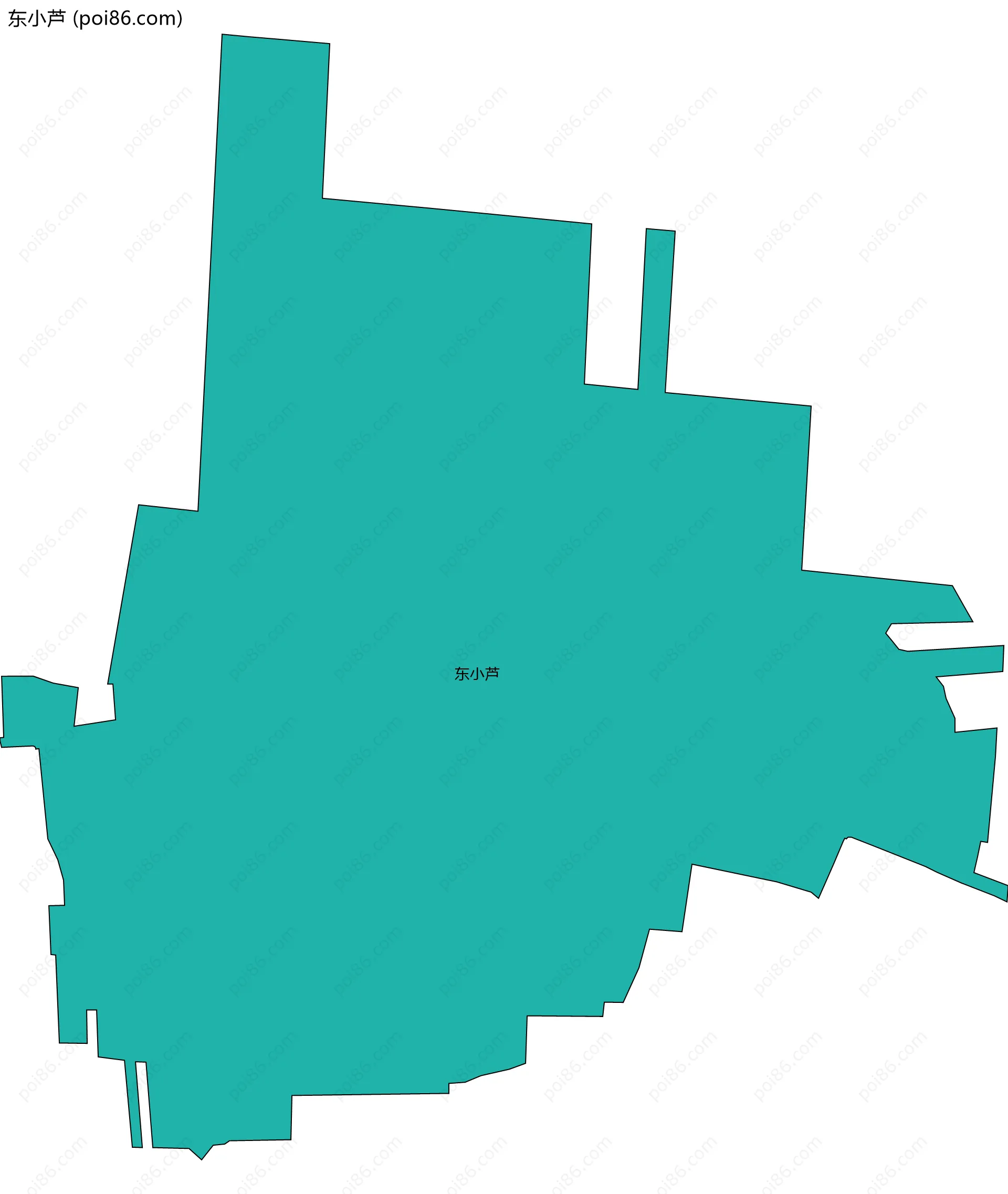 东小芦边界地图