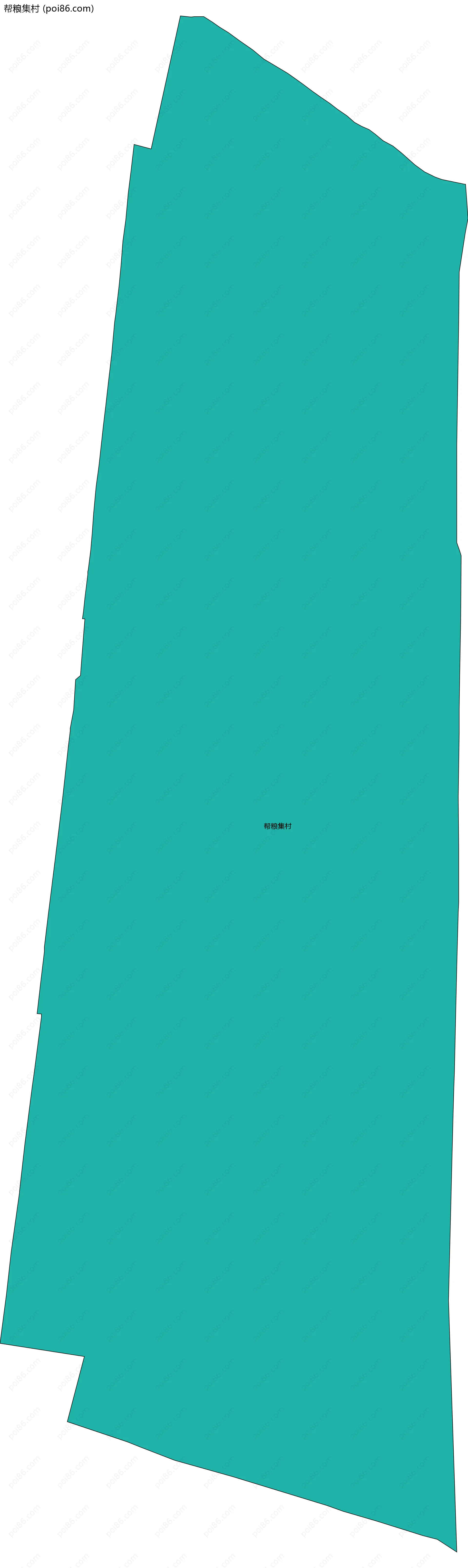 帮粮集村边界地图