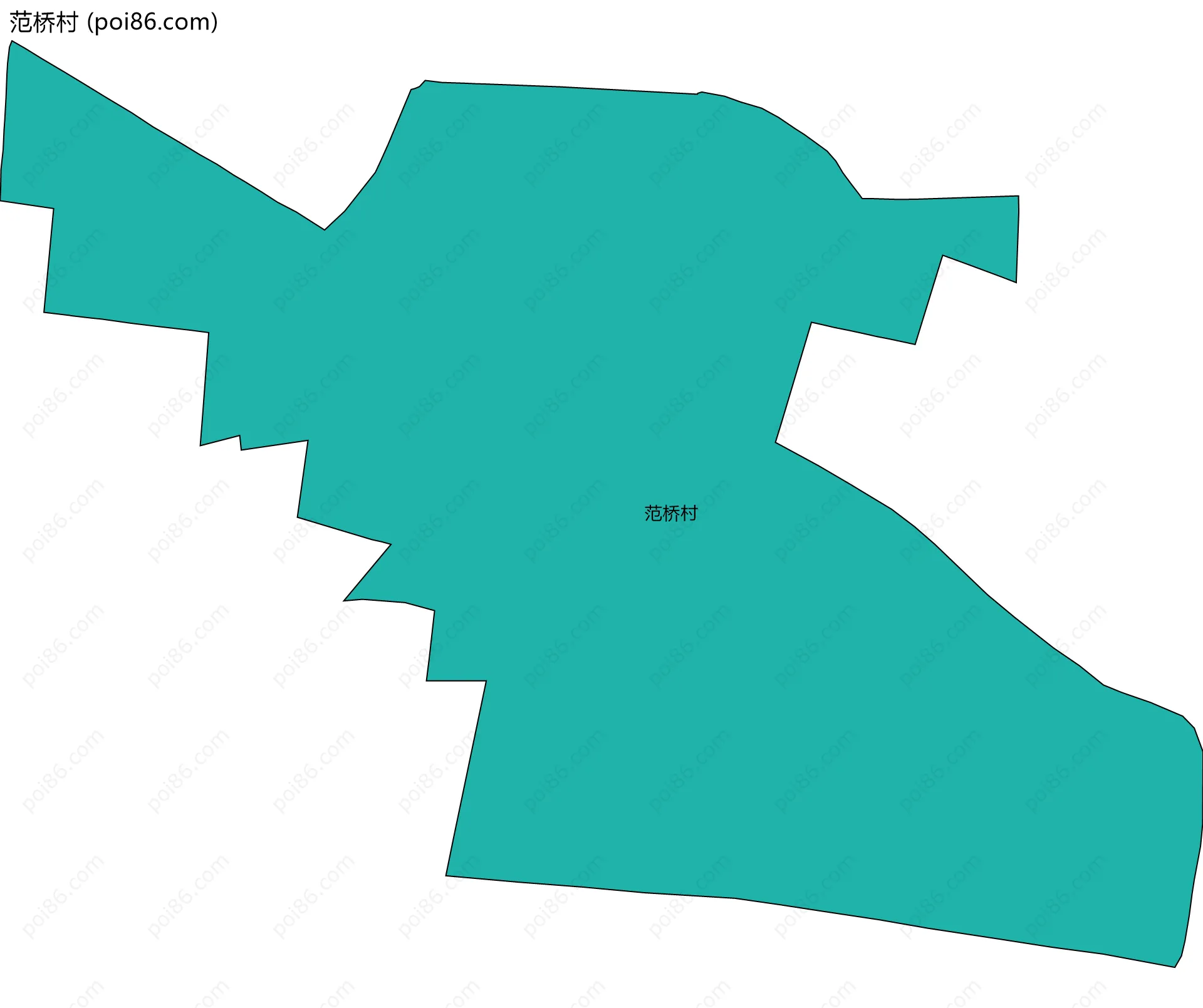 范桥村边界地图