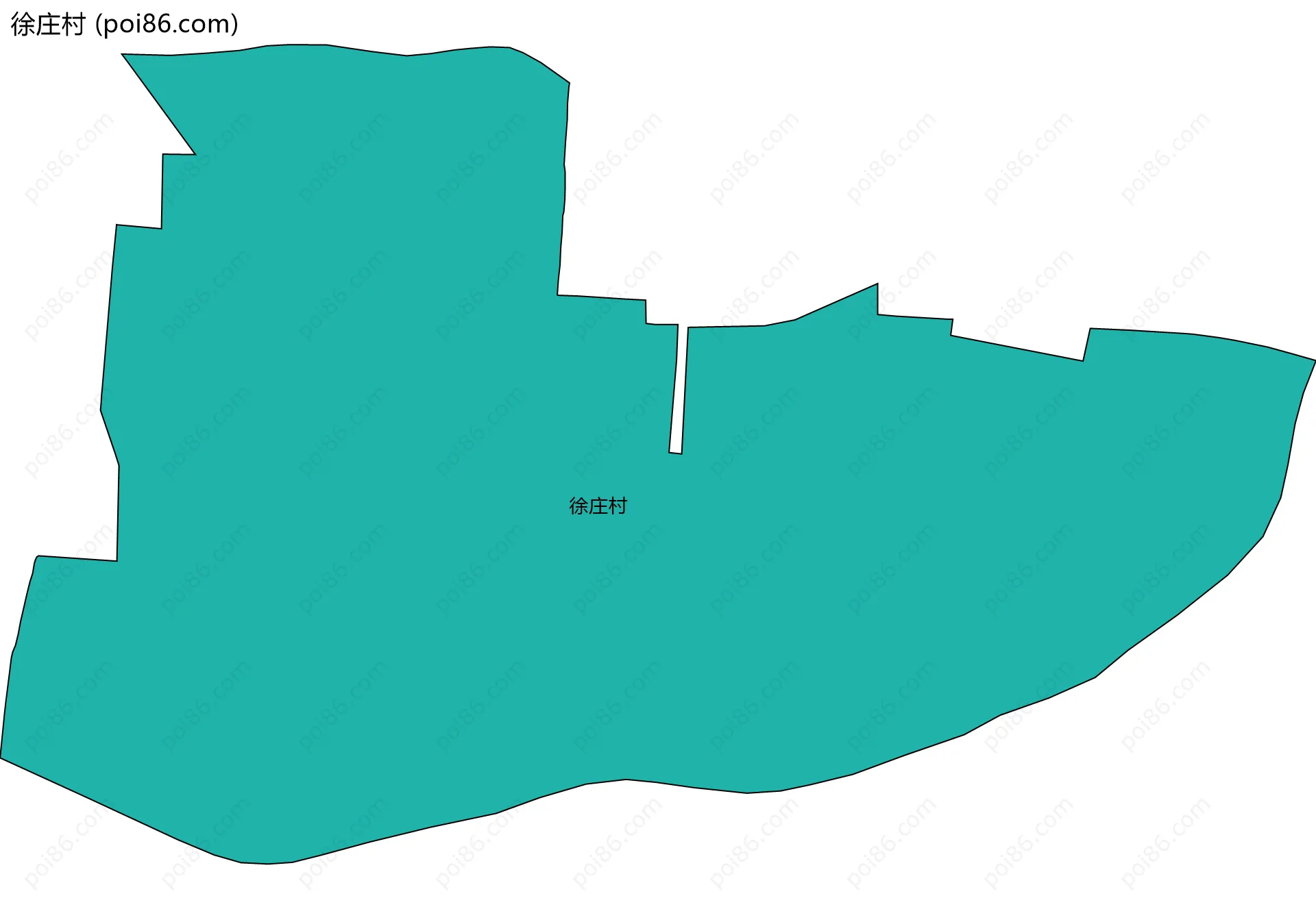 徐庄村边界地图