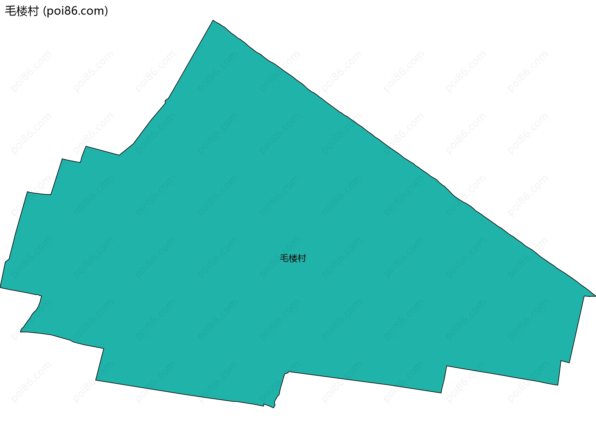 毛楼村边界地图