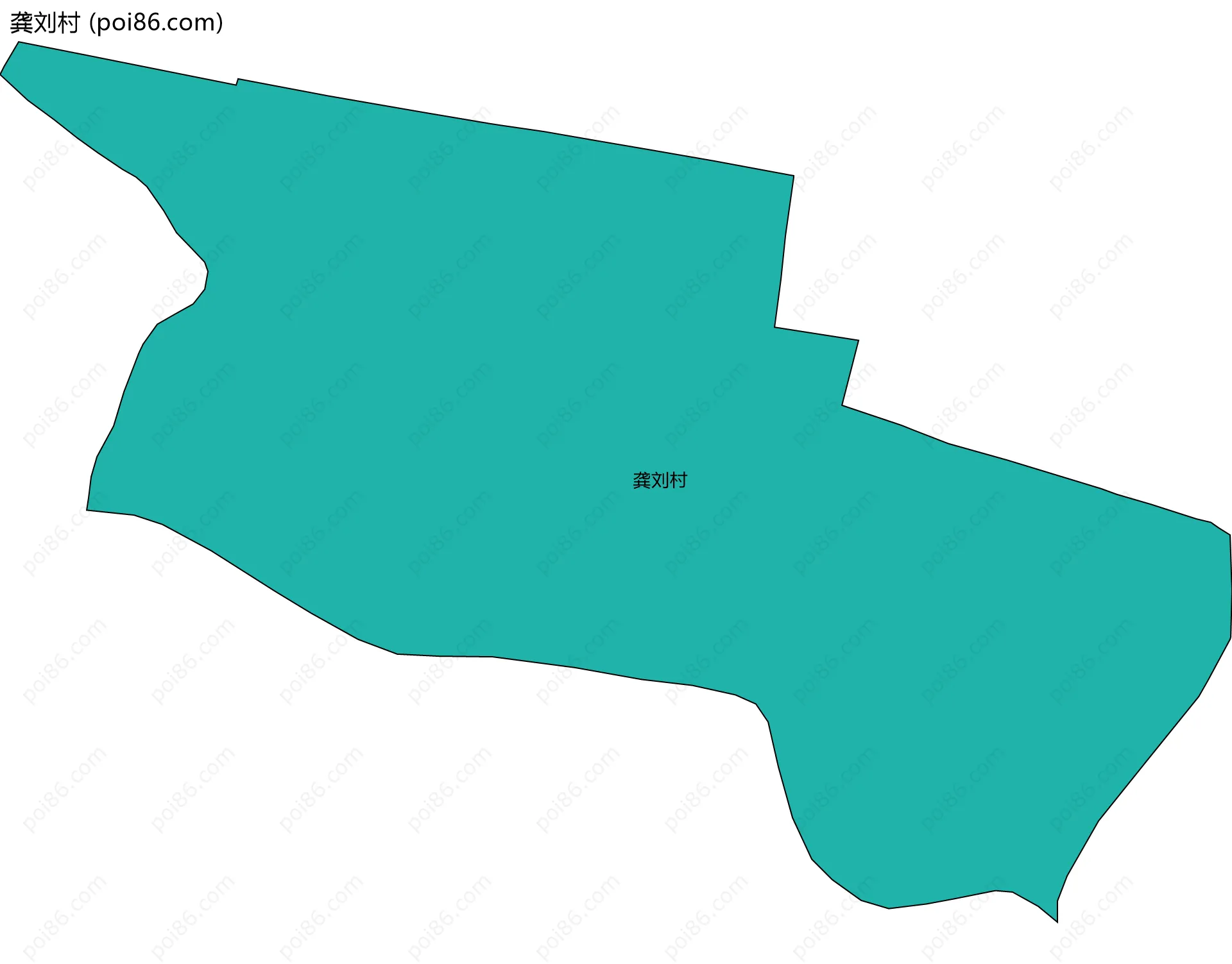 龚刘村边界地图