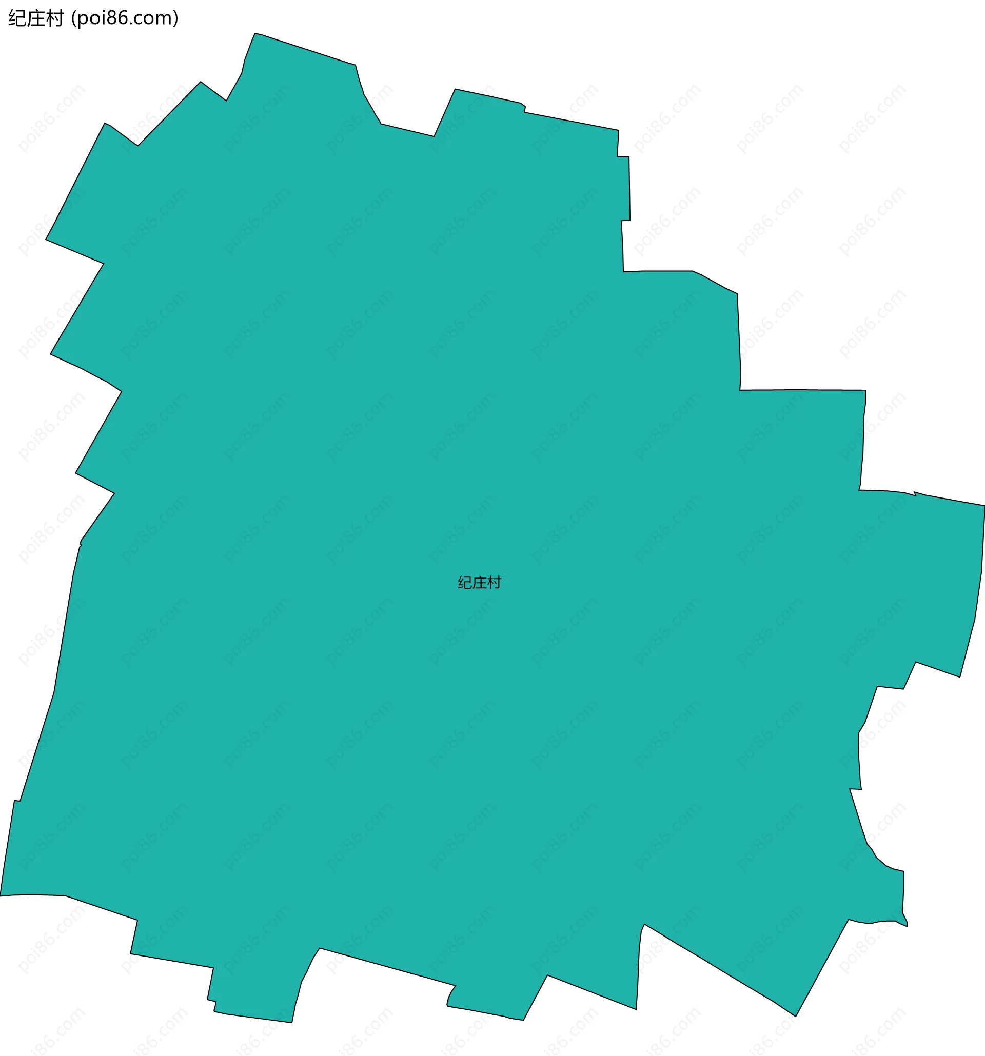 纪庄村边界地图