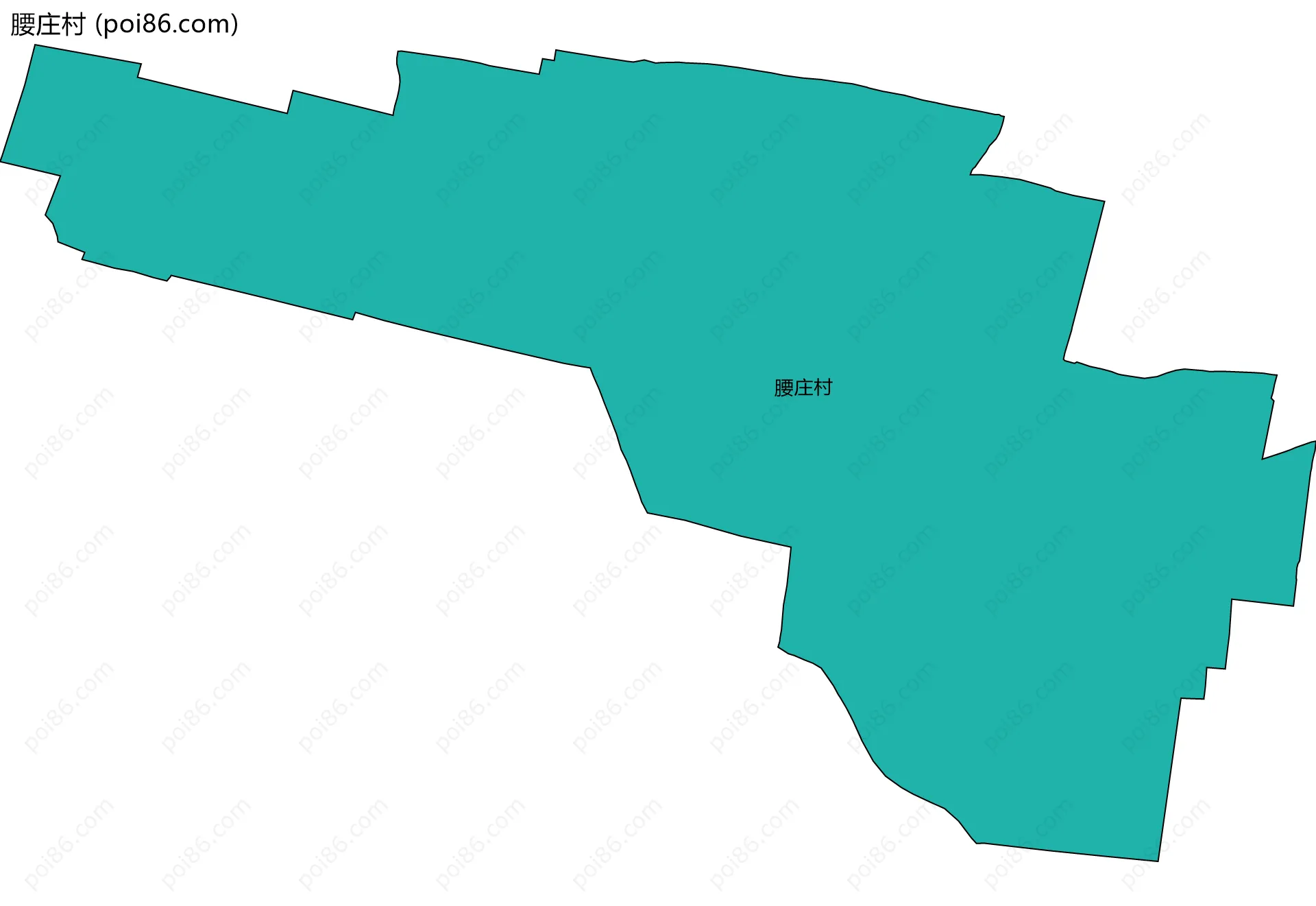 腰庄村边界地图