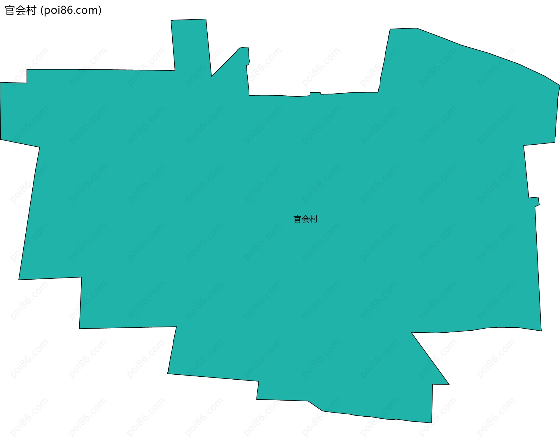 官会村边界地图