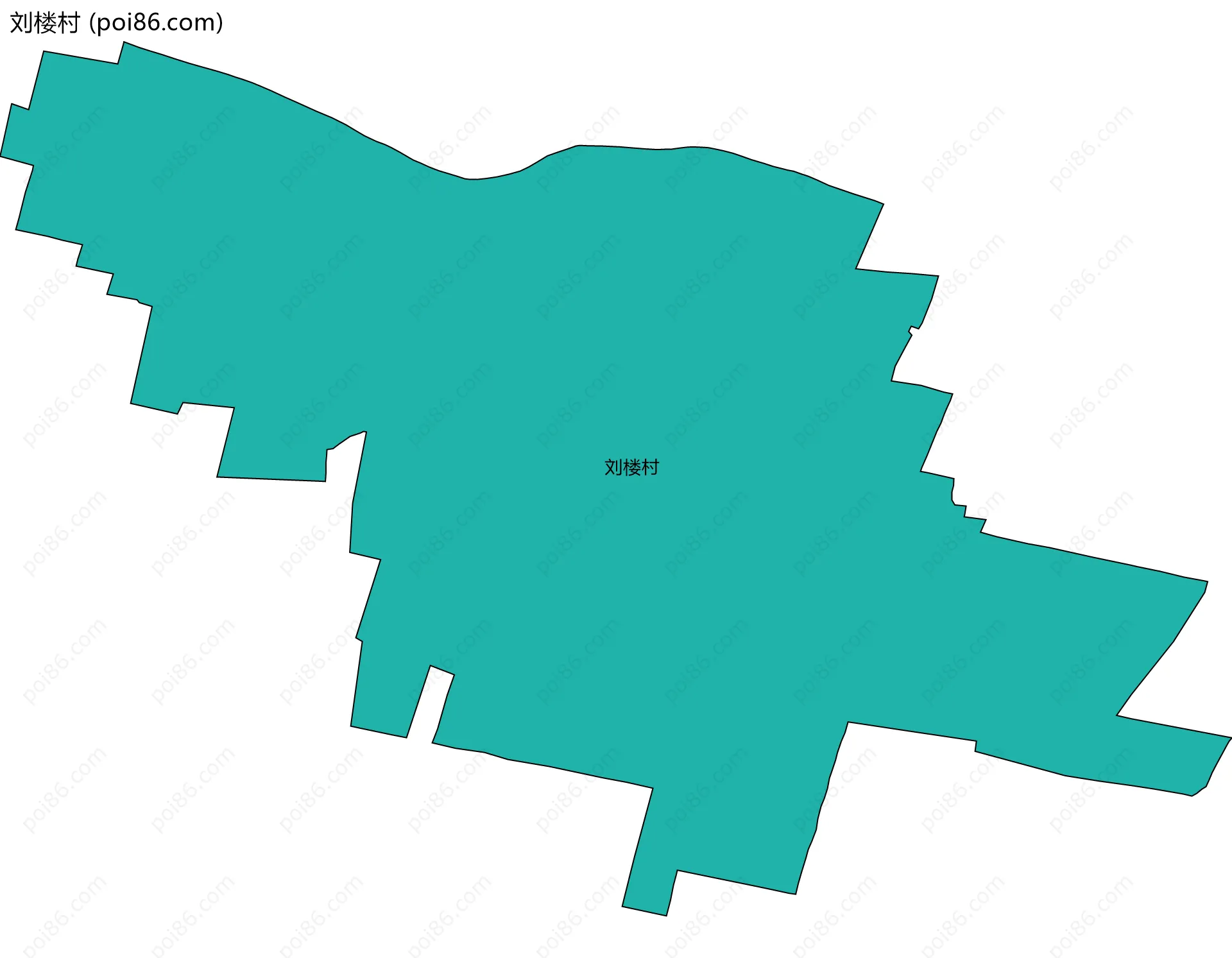 刘楼村边界地图