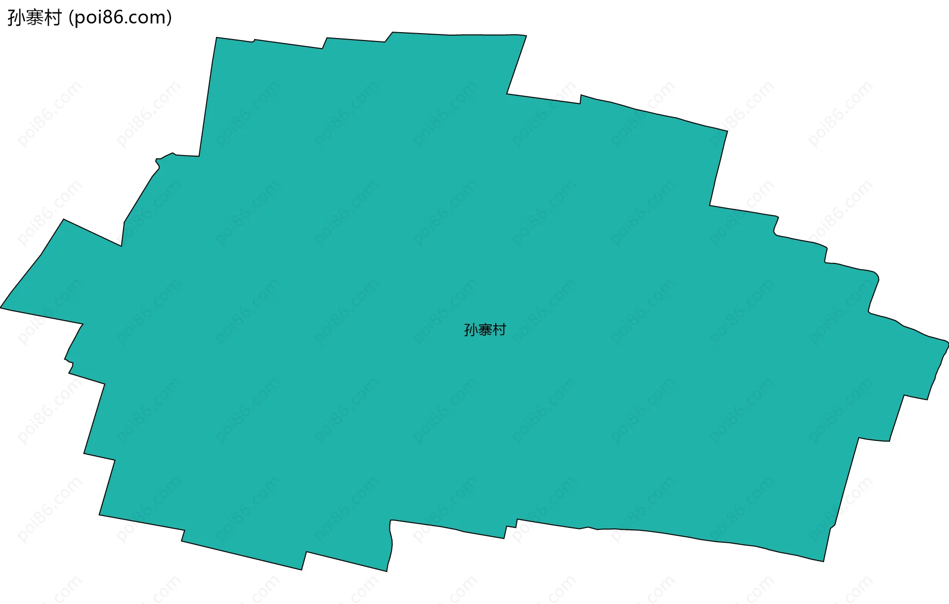 孙寨村边界地图