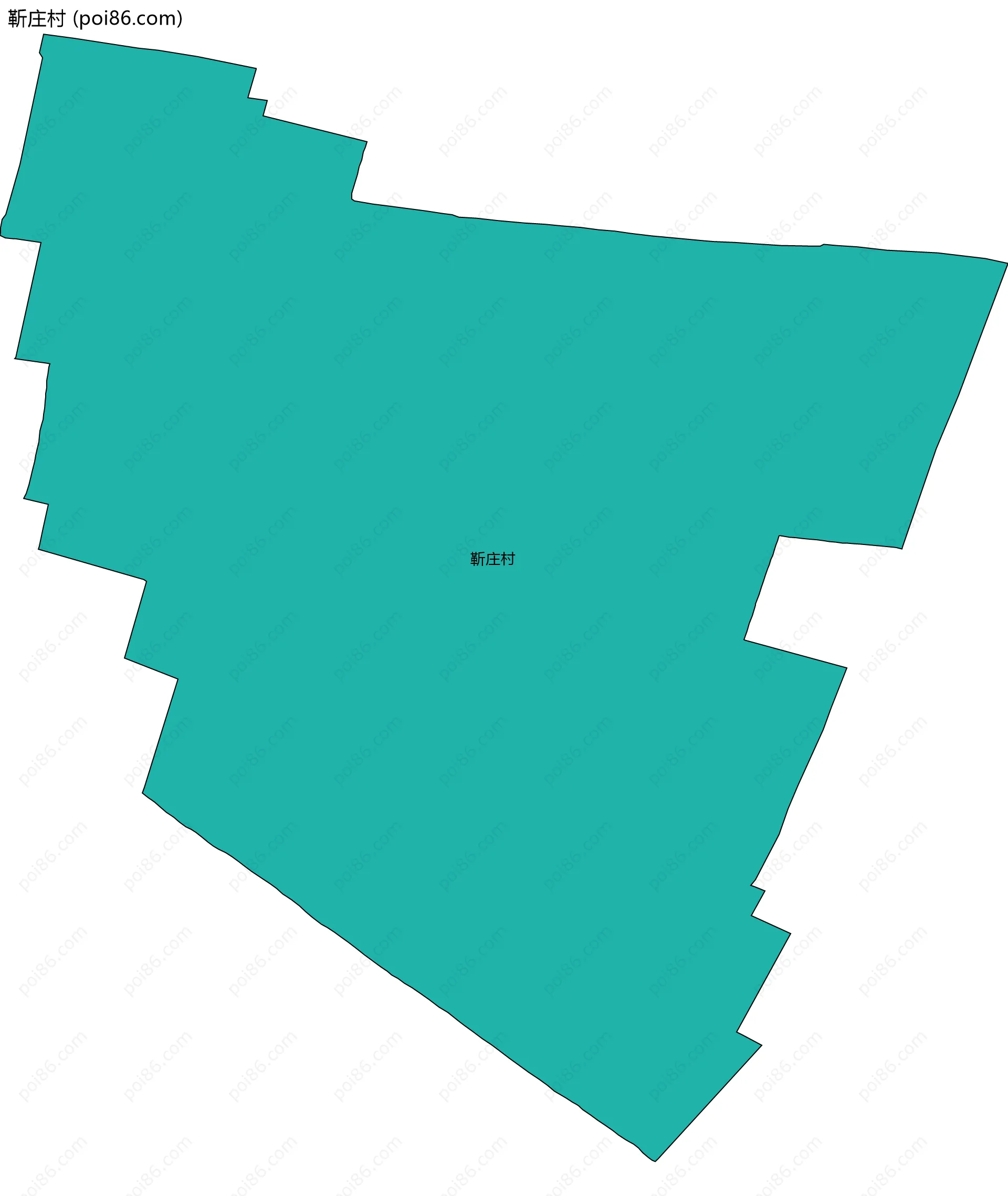 靳庄村边界地图