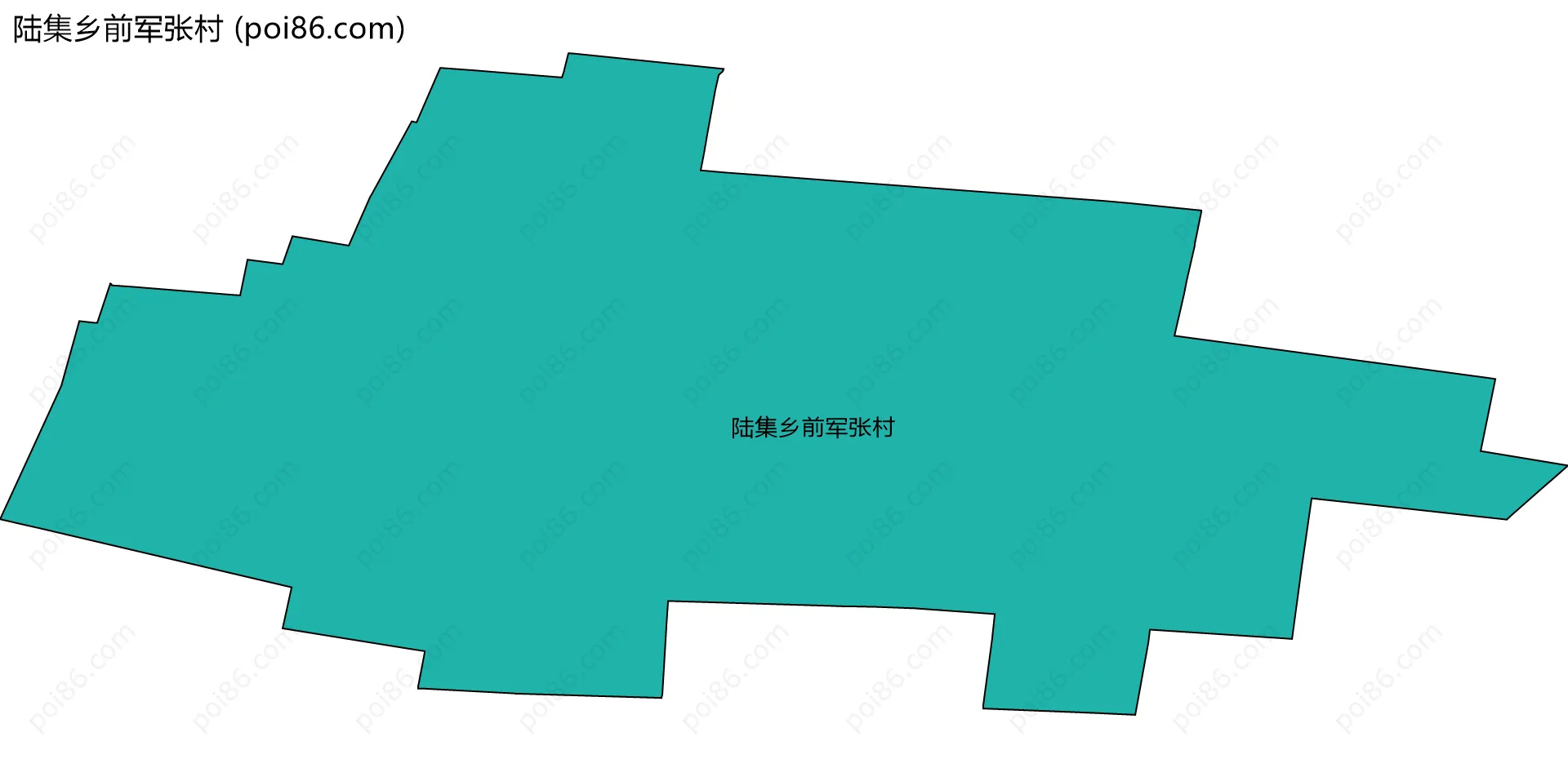 陆集乡前军张村边界地图