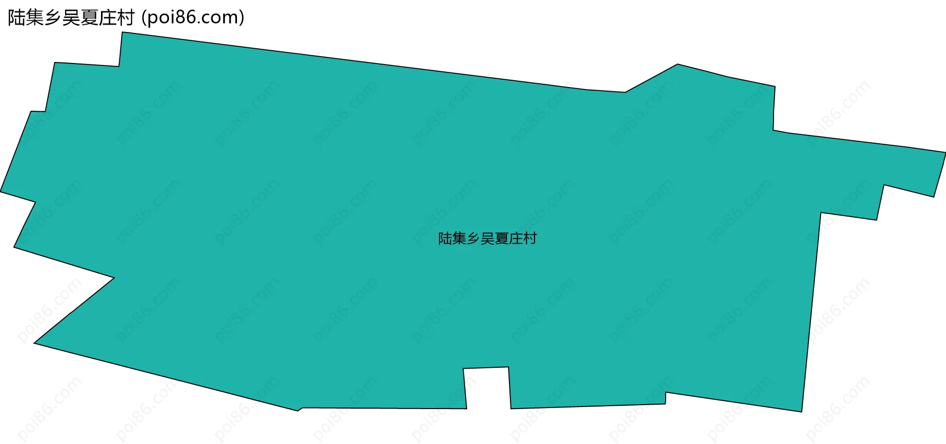 陆集乡吴夏庄村边界地图